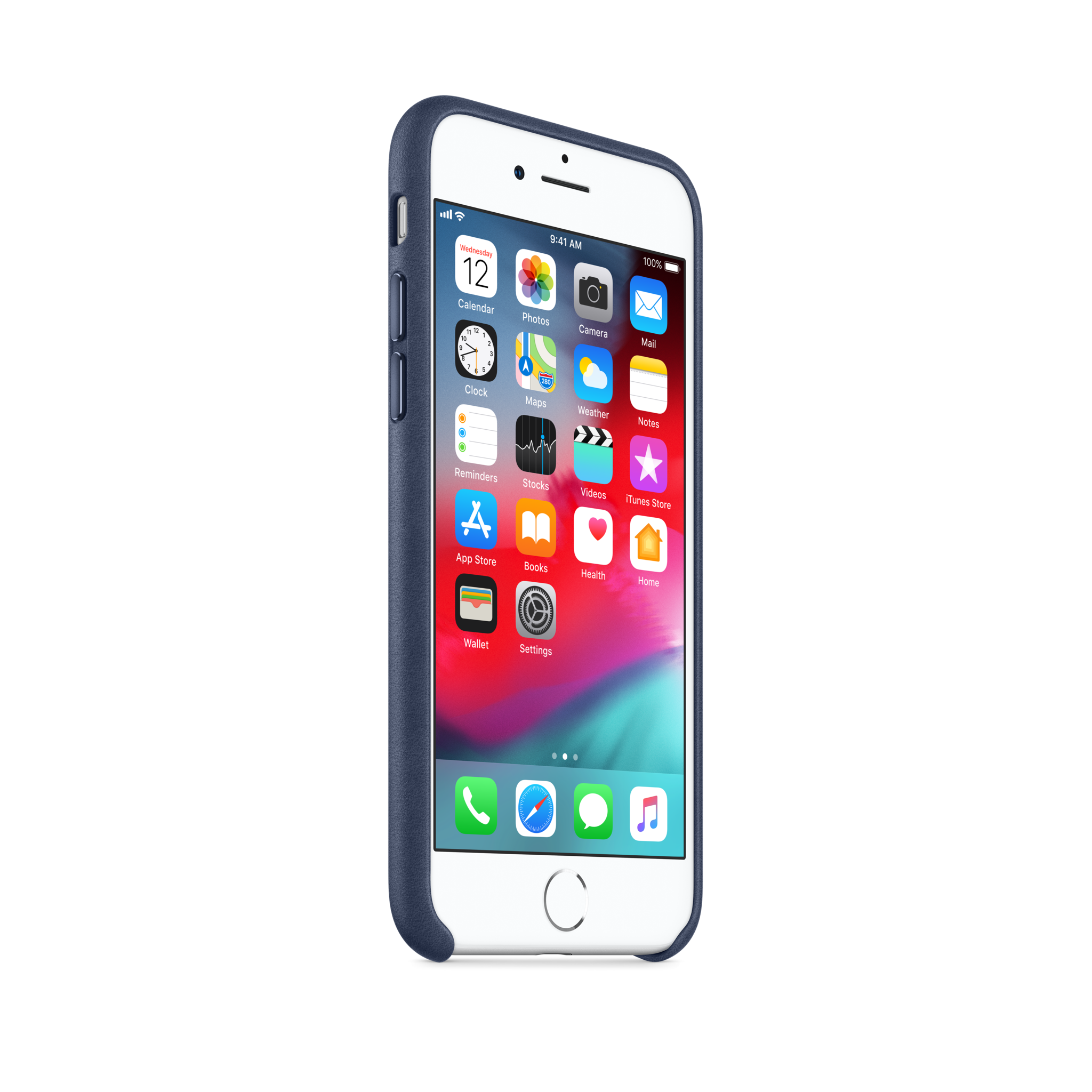 iPhone 8 / 7 Leather Case — Midnight Blue