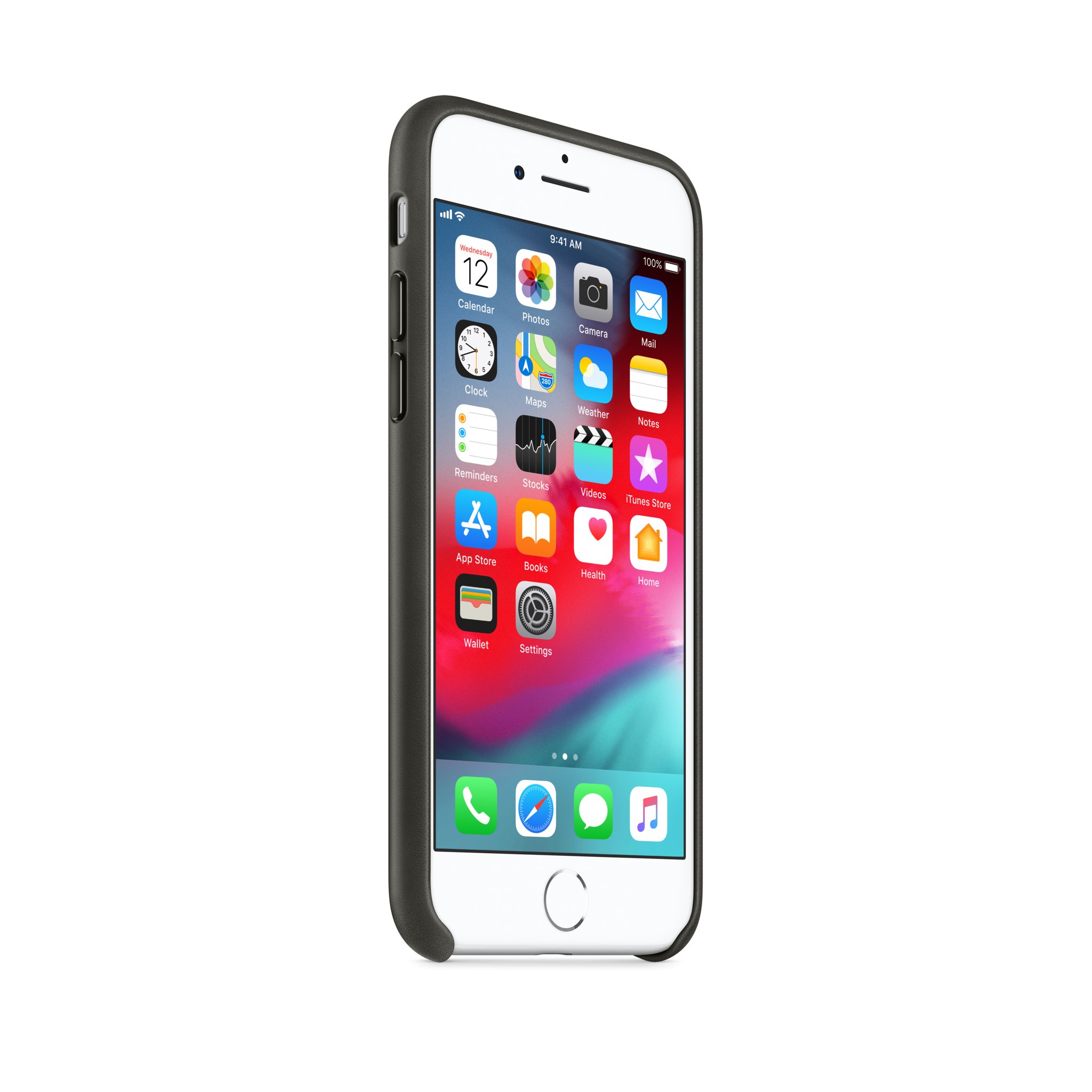 iPhone 8 / 7 Leather Case — Charcoal Gray