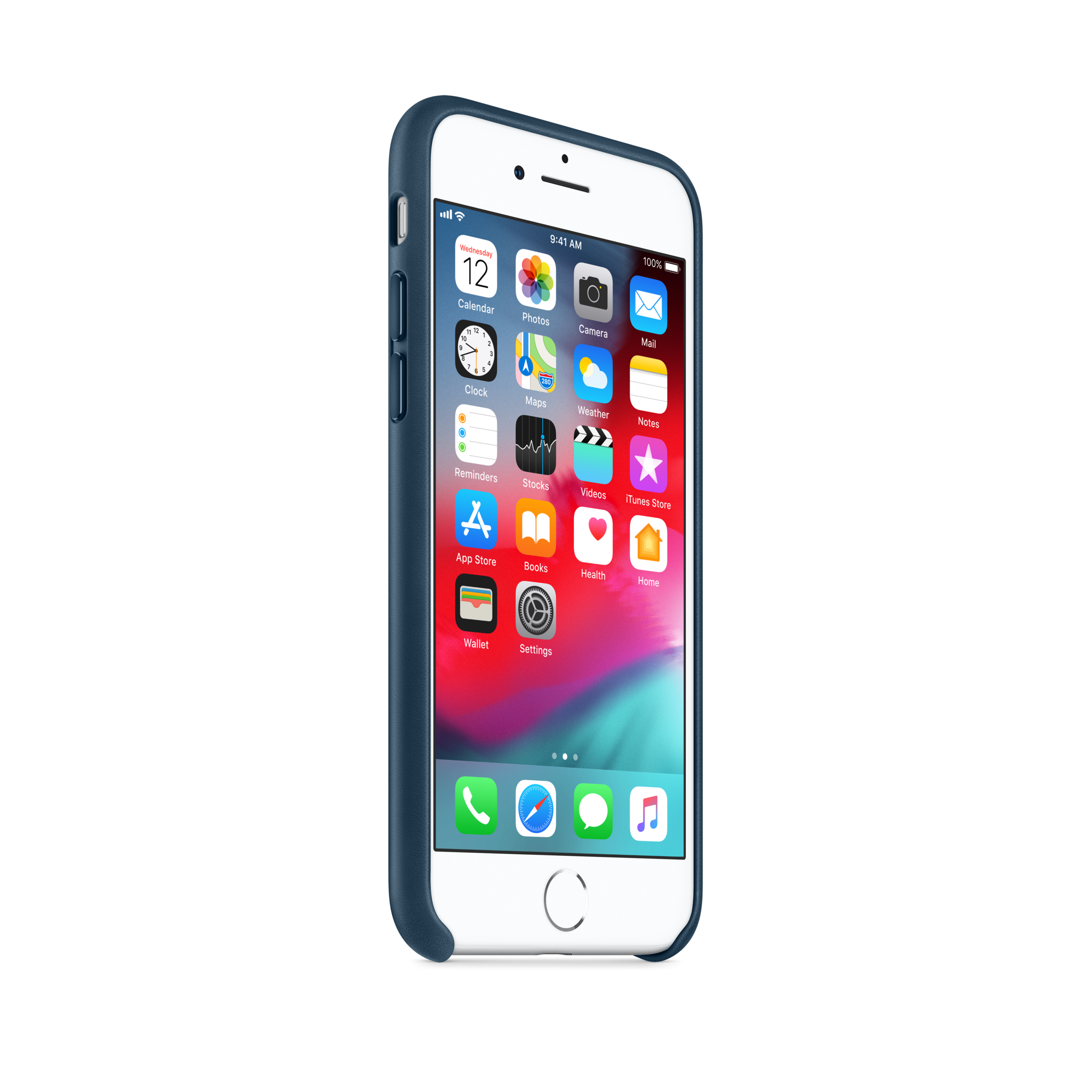 iPhone 8 / 7 Leather Case — Cosmos Blue