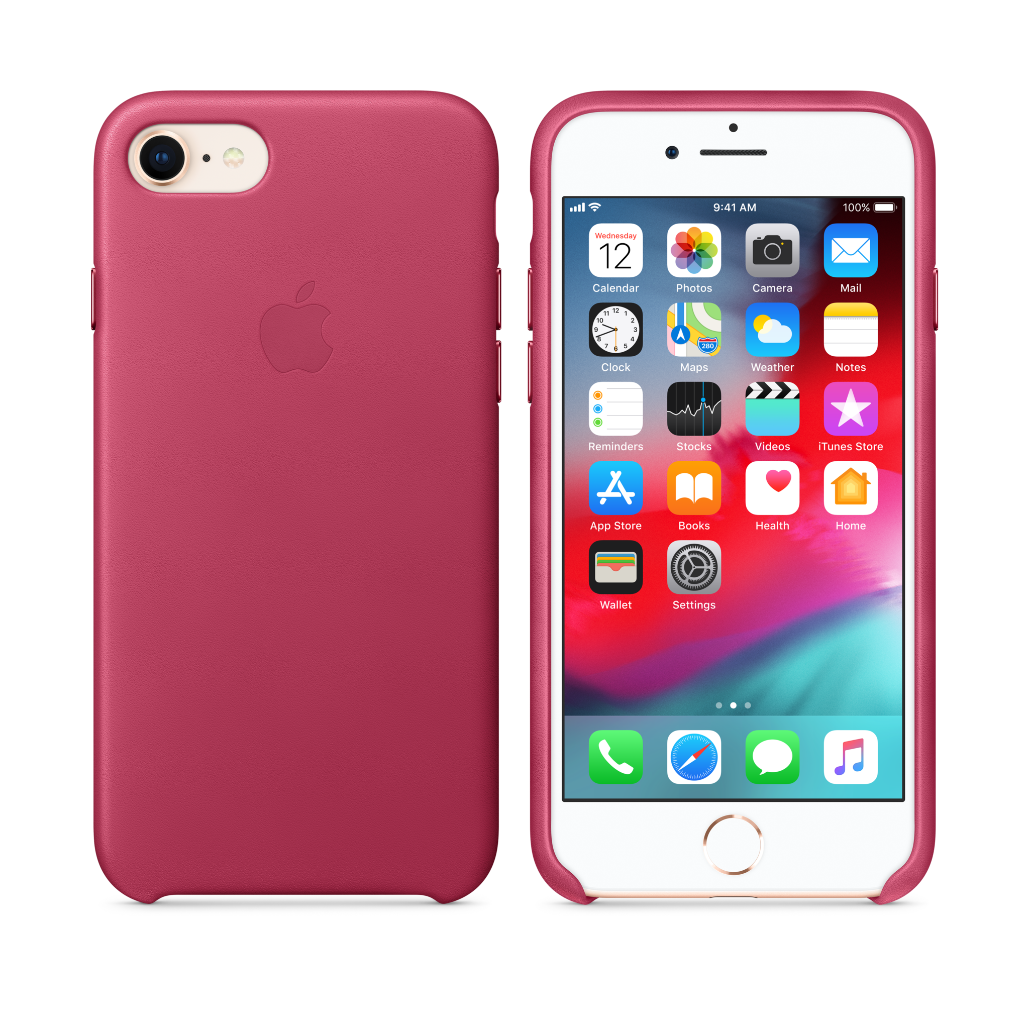 iPhone 8 / 7 Leather Case — Pink Fuchsia