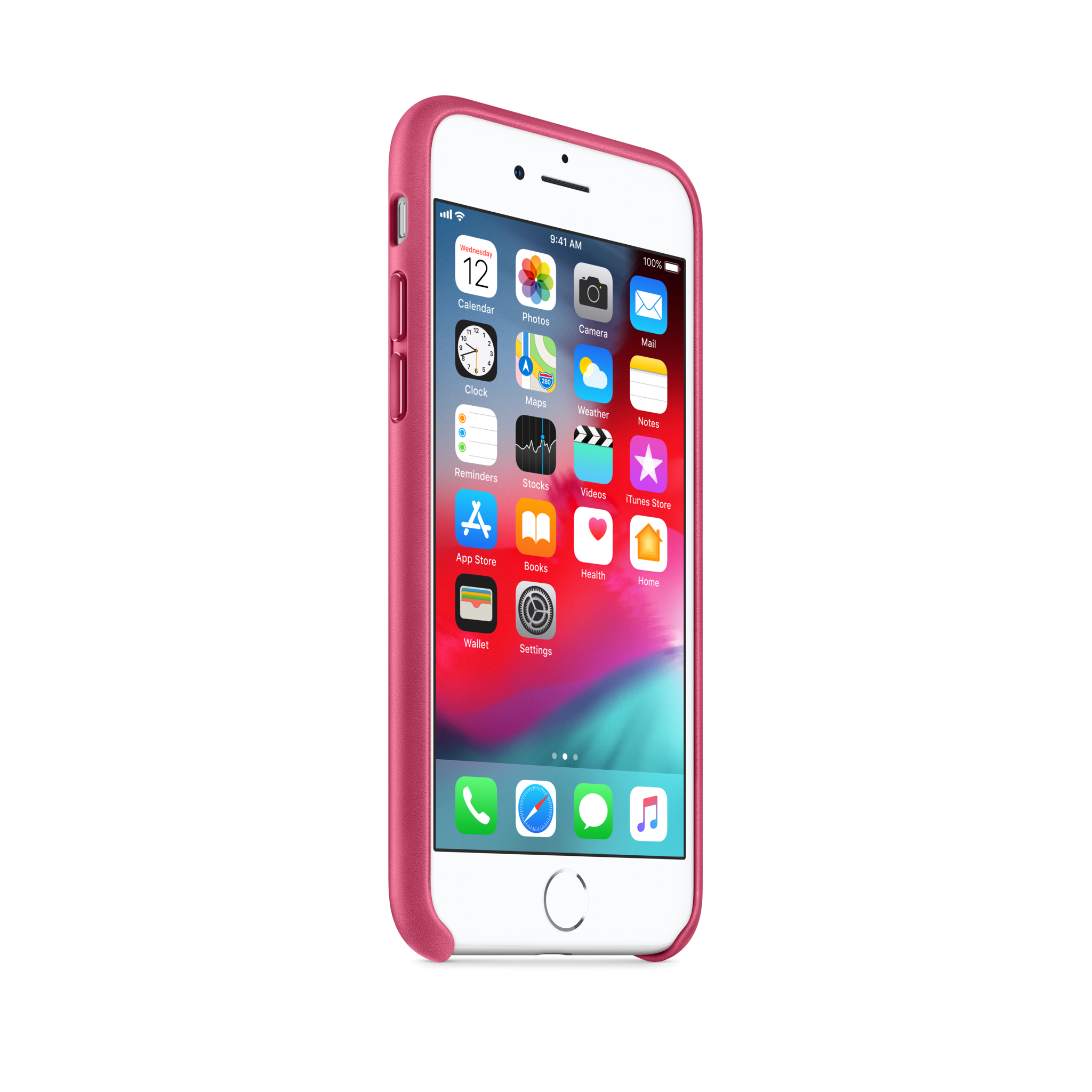 iPhone 8 / 7 Leather Case — Pink Fuchsia