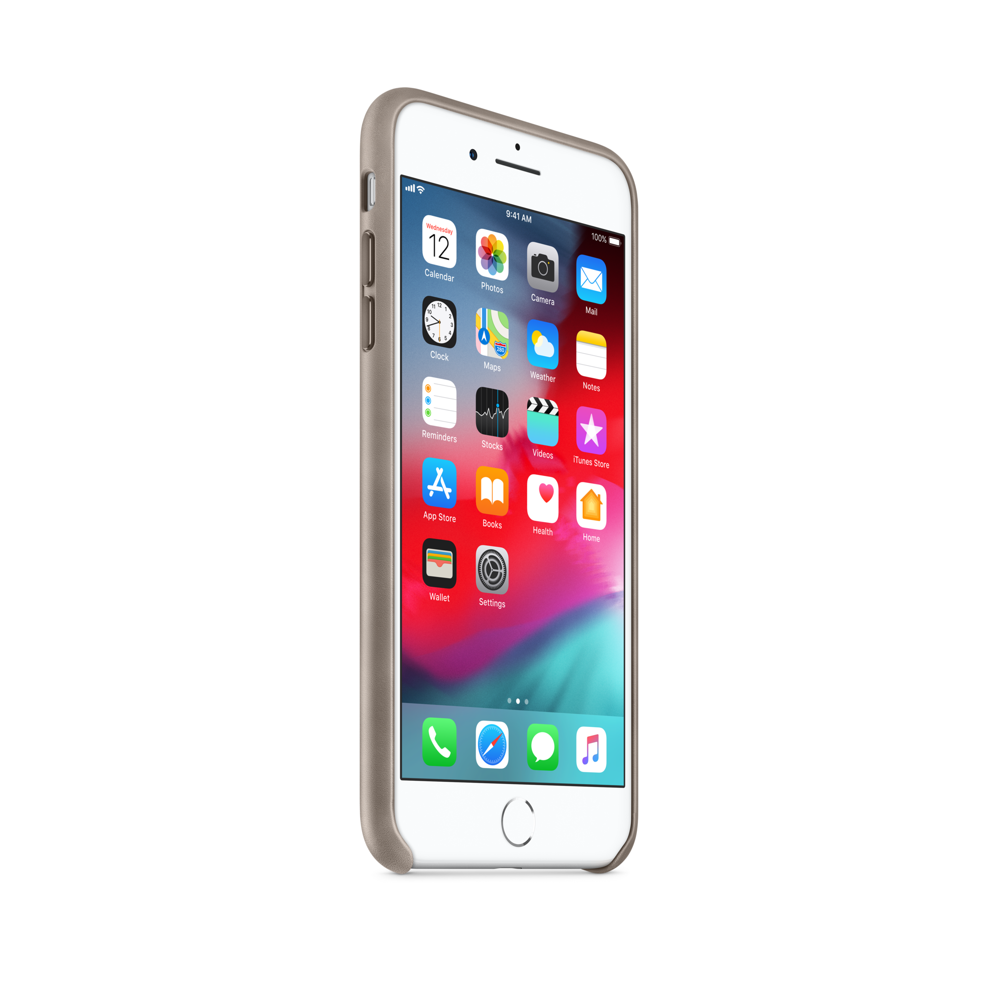 iPhone 8 Plus / 7 Plus Leather Case — Taupe