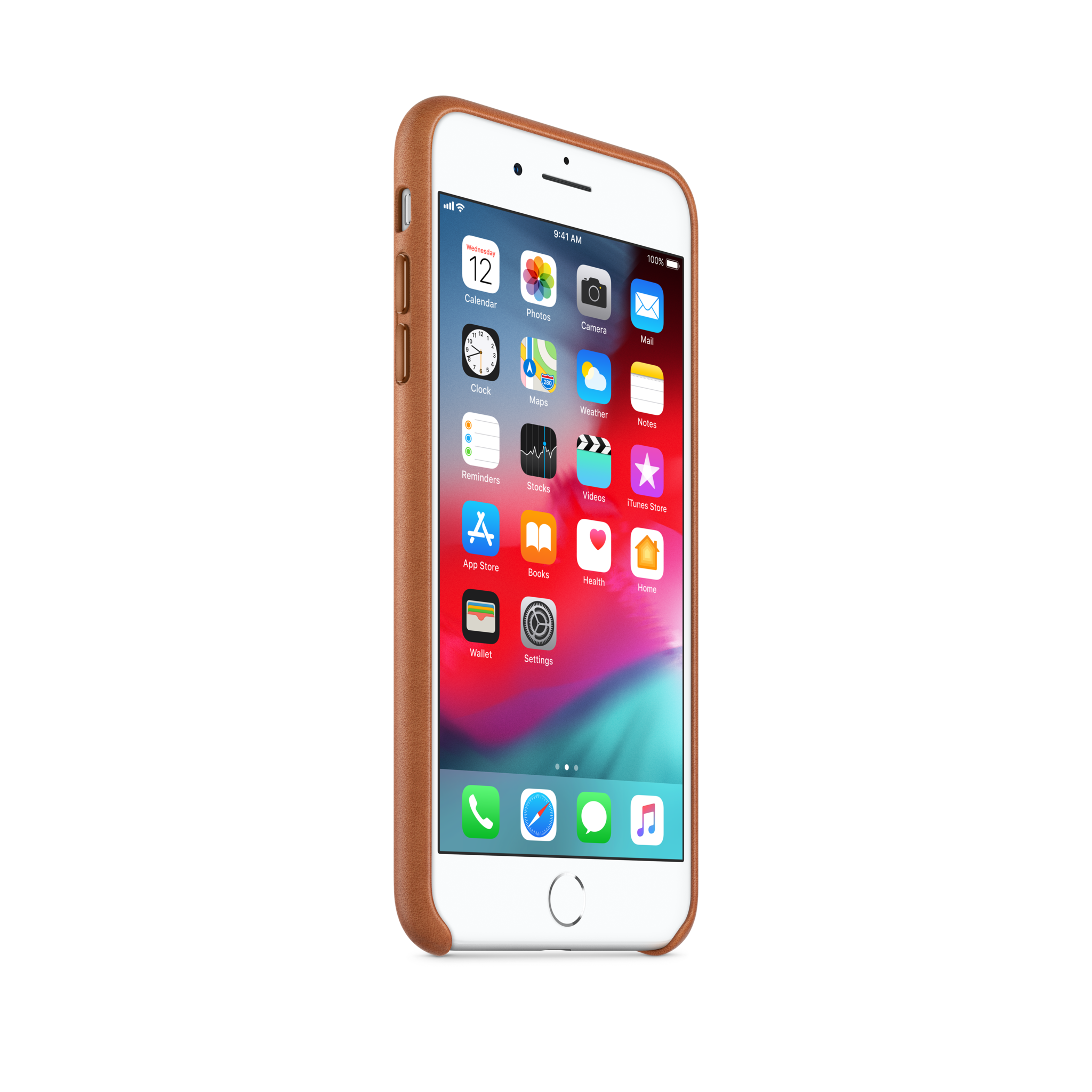 iPhone 8 Plus / 7 Plus Leather Case — Saddle Brown