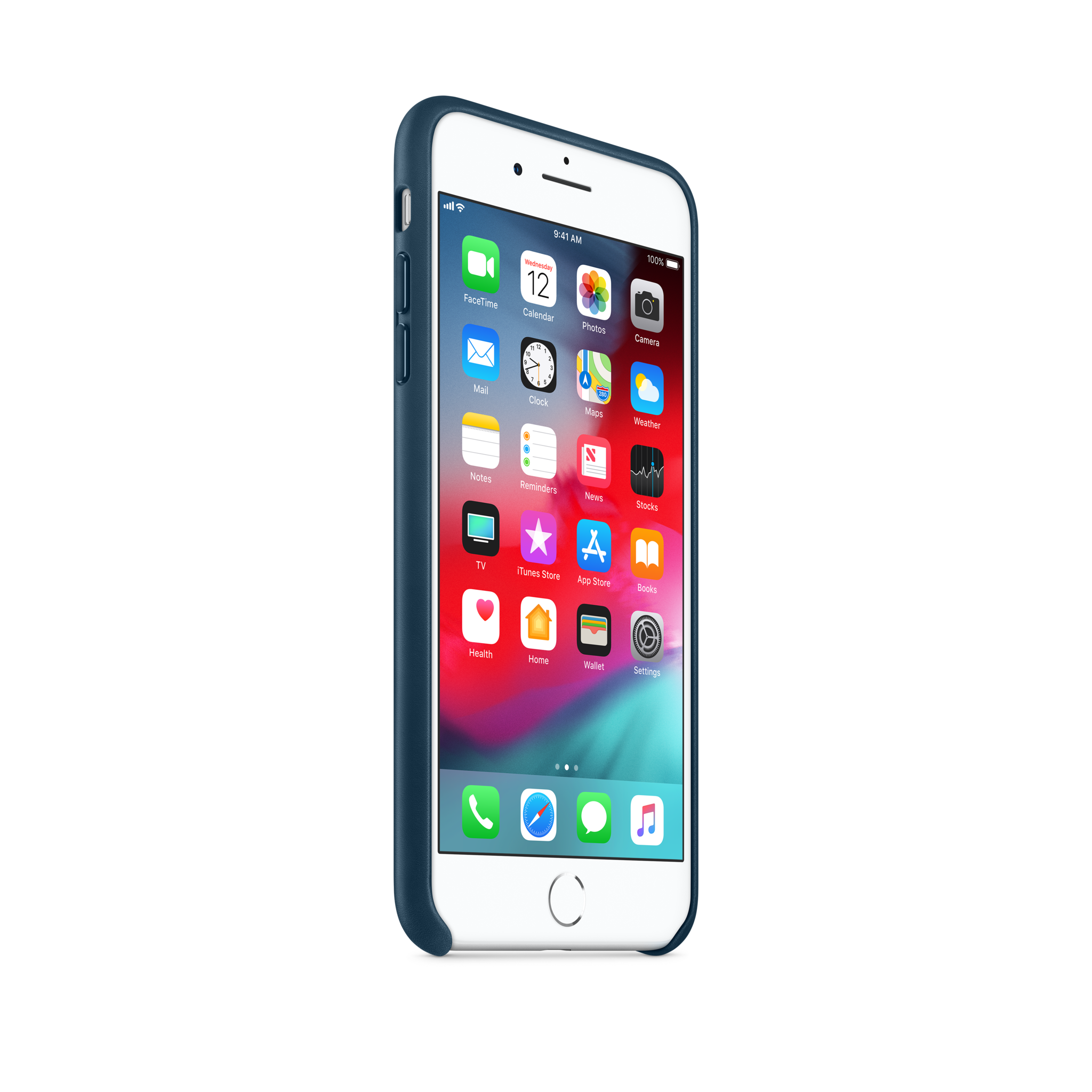 iPhone 8 Plus / 7 Plus Leather Case — Cosmos Blue