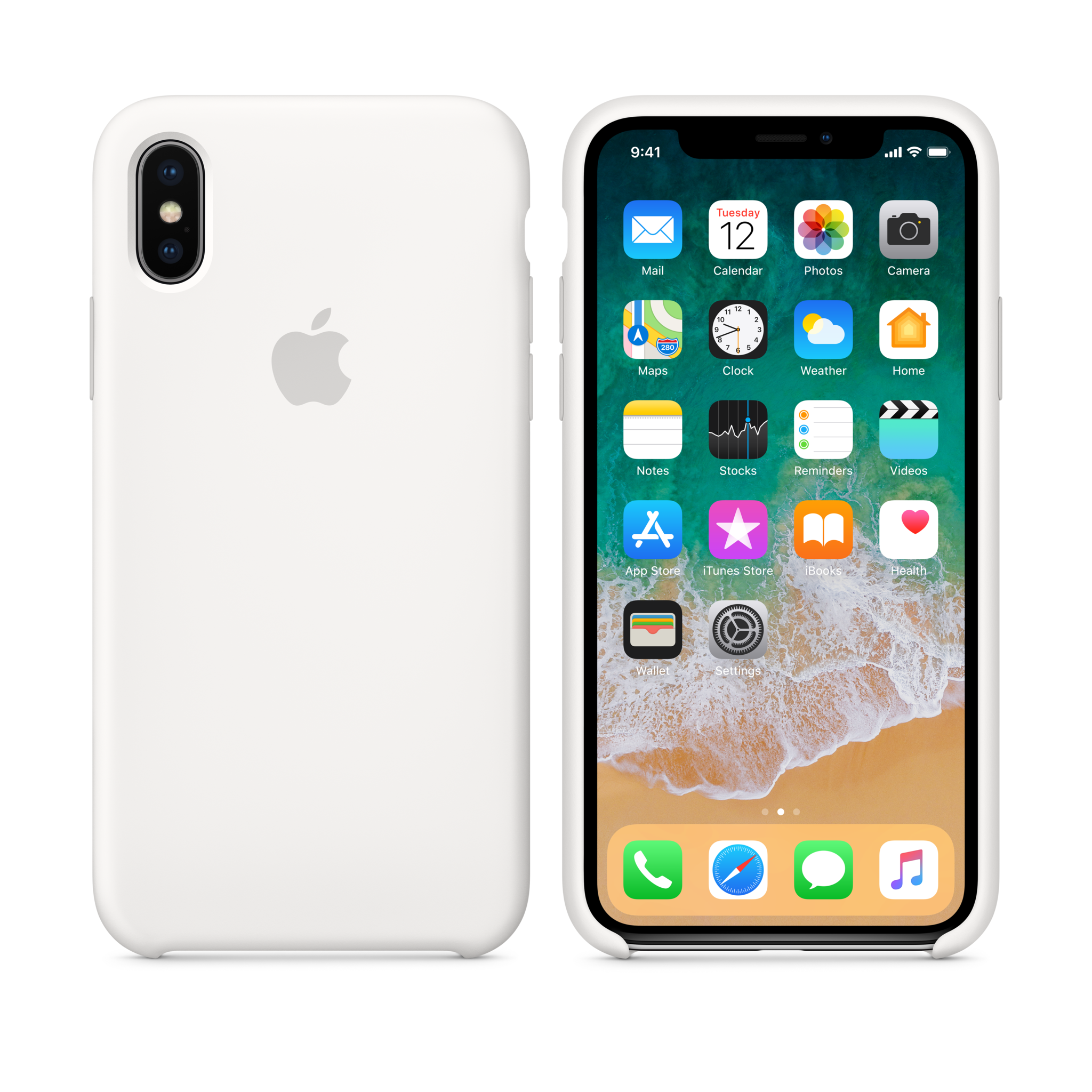 iPhone X Silicone Case — White