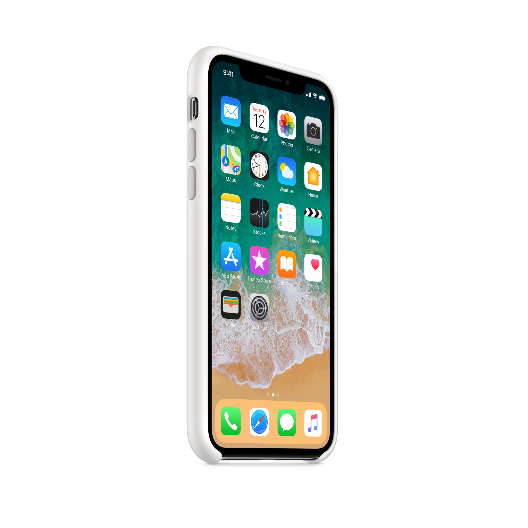 iPhone X Silicone Case — White