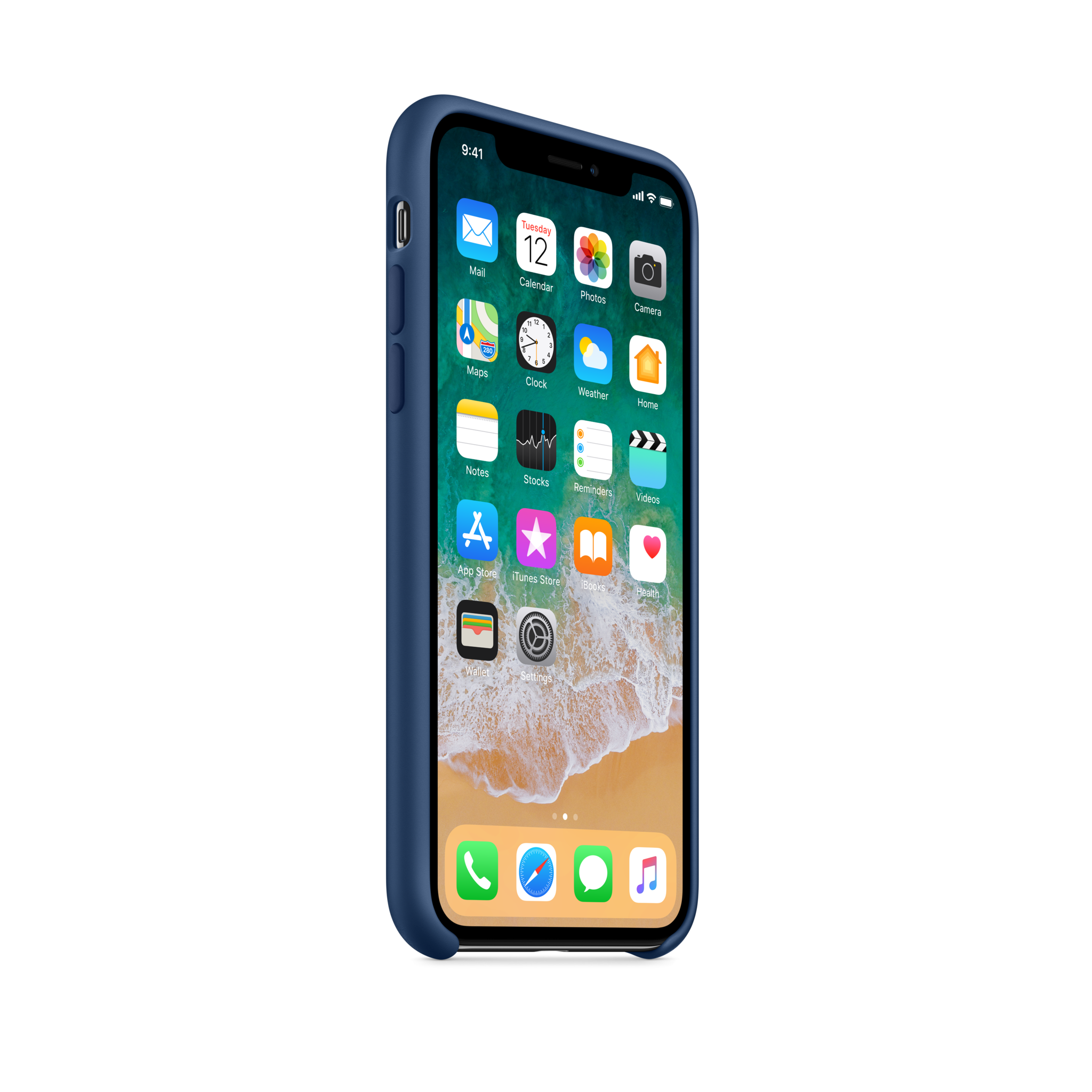 iPhone X Silicone Case — Blue Cobalt