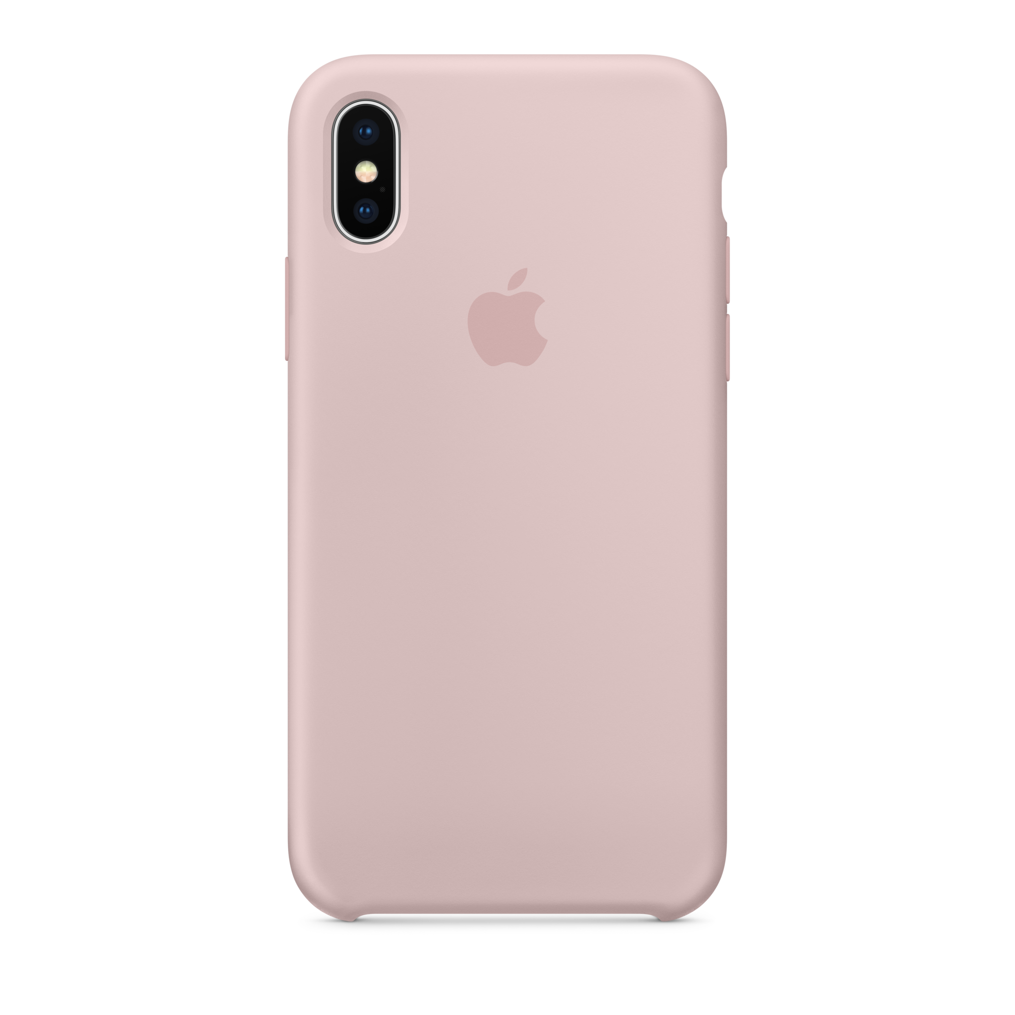iPhone X Silicone Case — Pink Sand