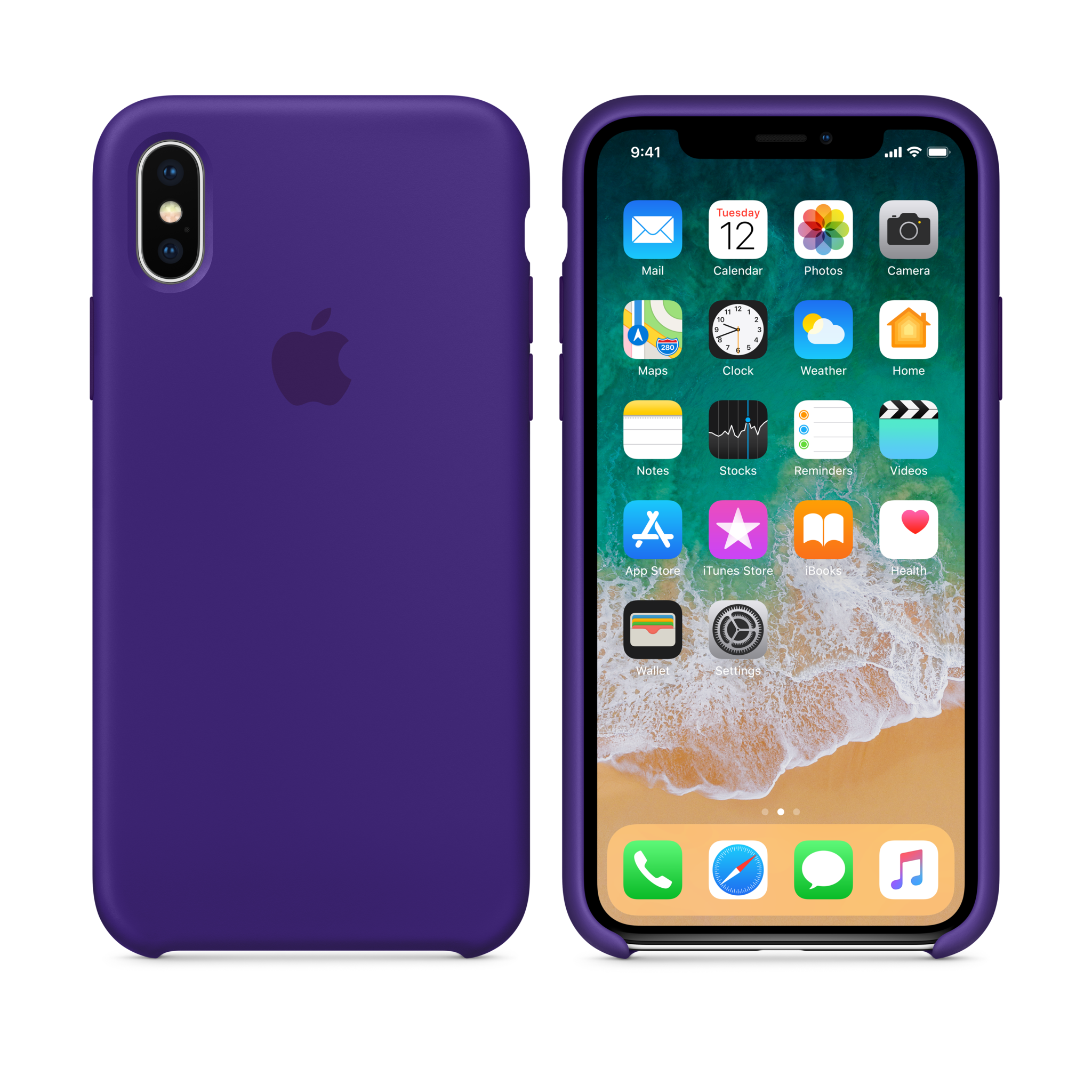 iPhone X Silicone Case — Ultra Violet