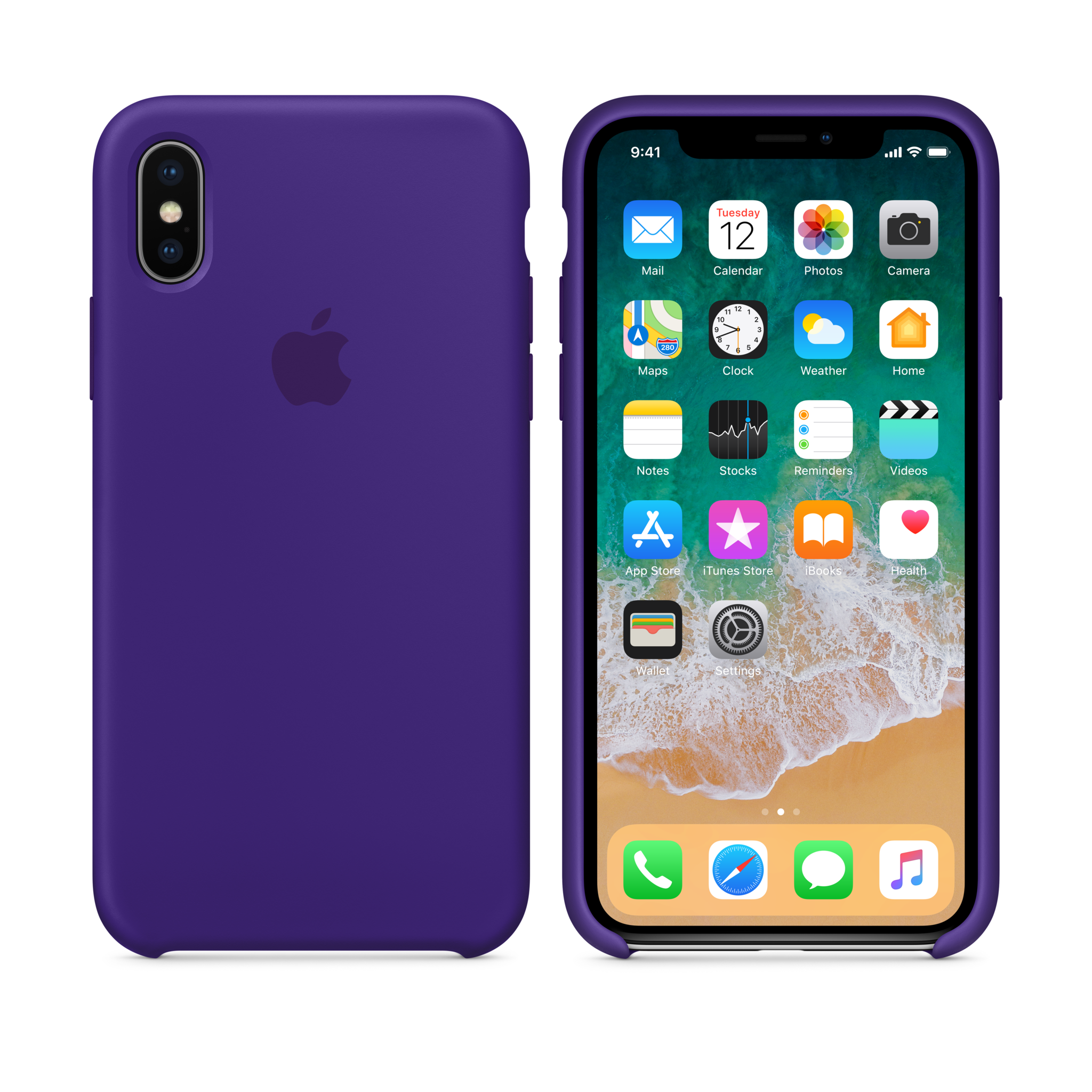 iPhone X Silicone Case — Ultra Violet