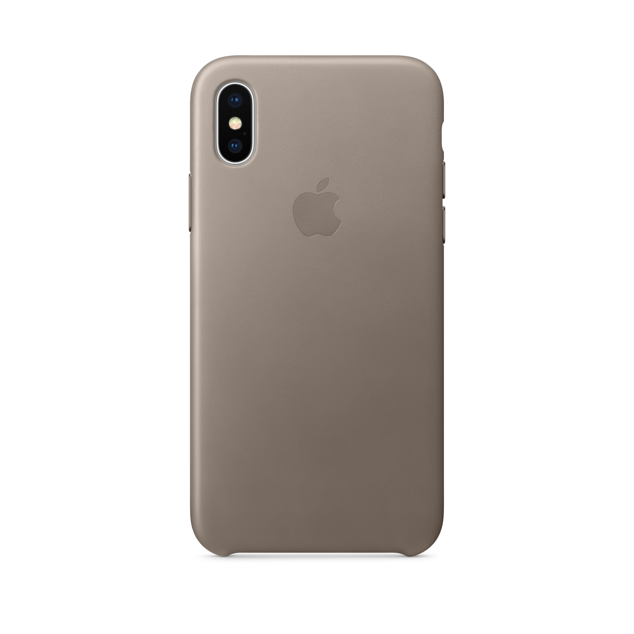 iPhone X Leather Case — Taupe