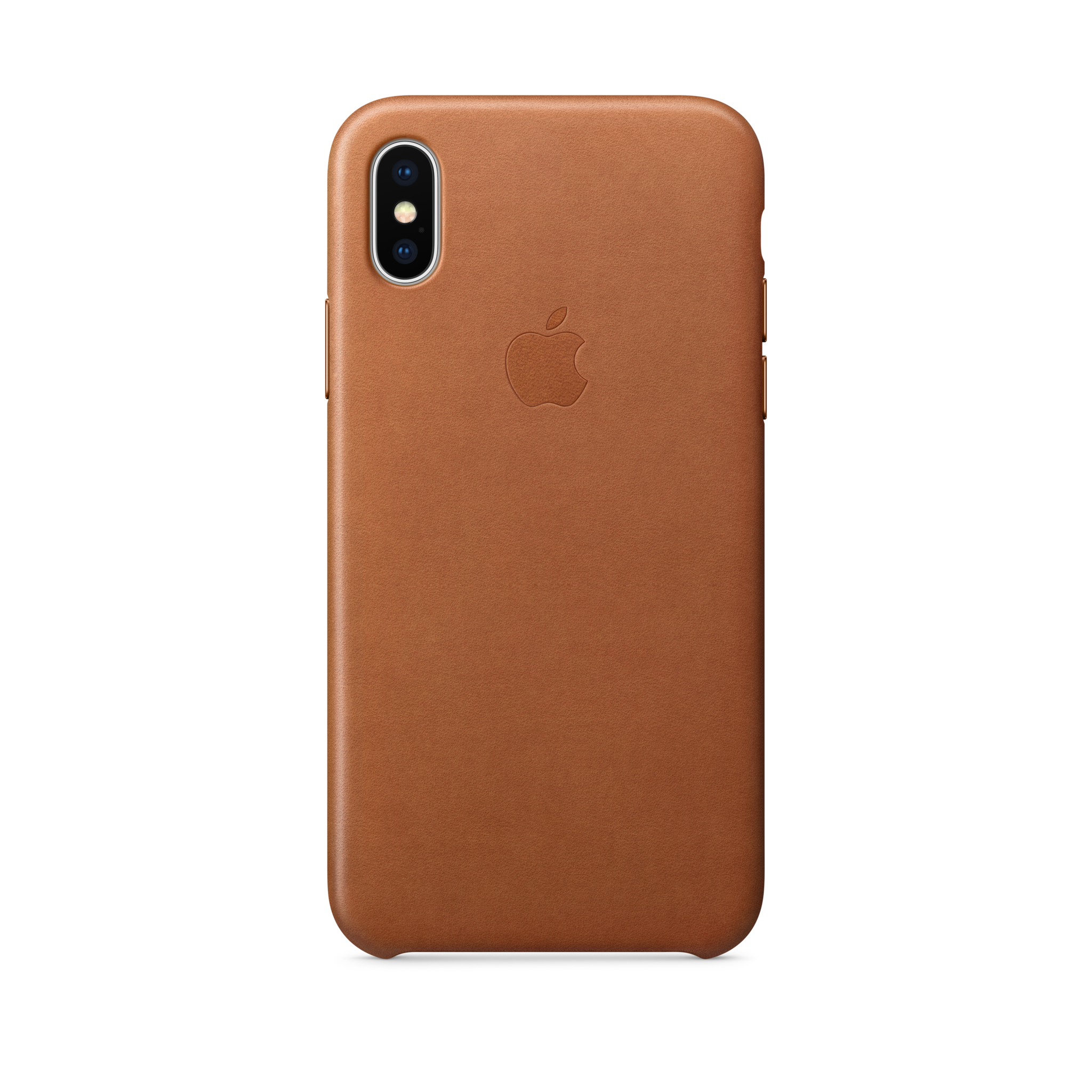 iPhone X Leather Case — Saddle Brown