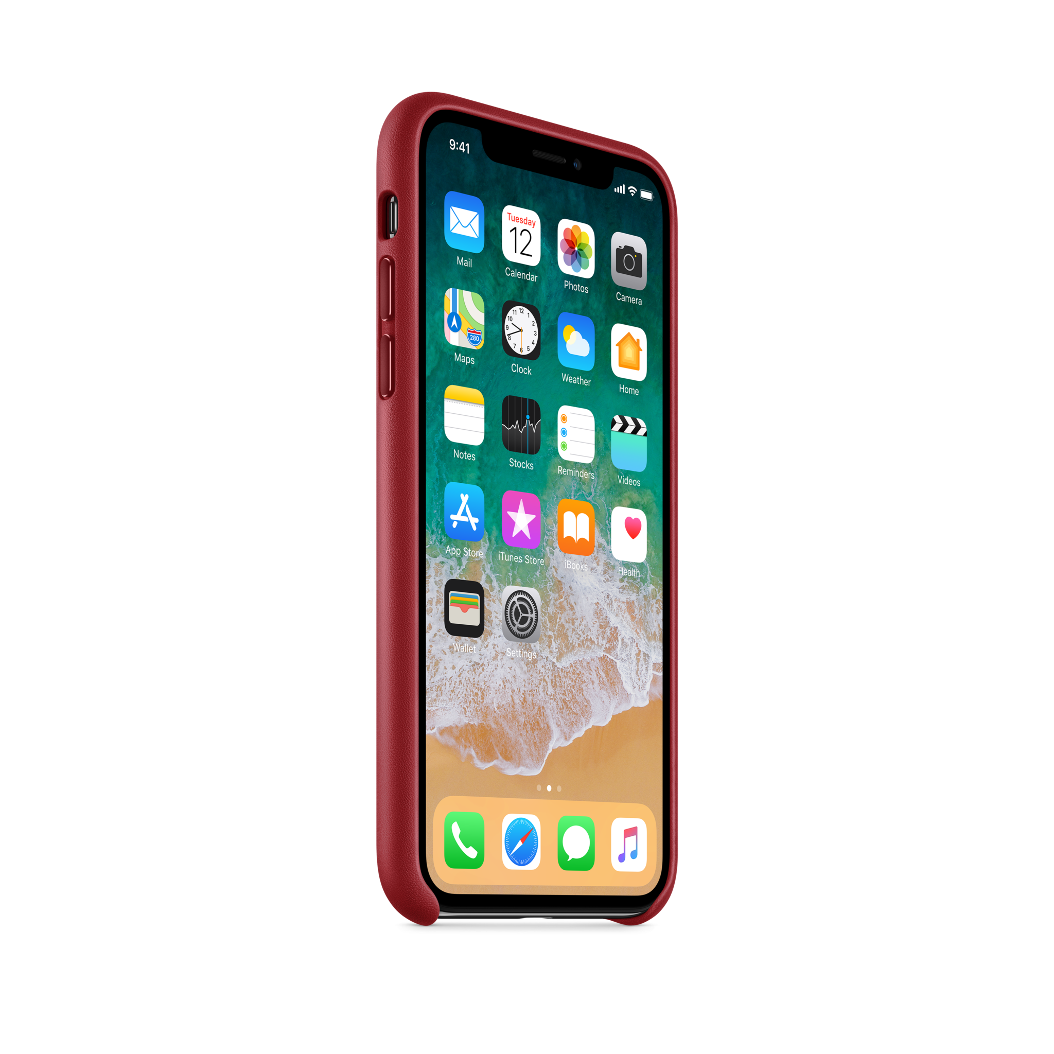 iPhone X Leather Case — PRODUCT(RED)