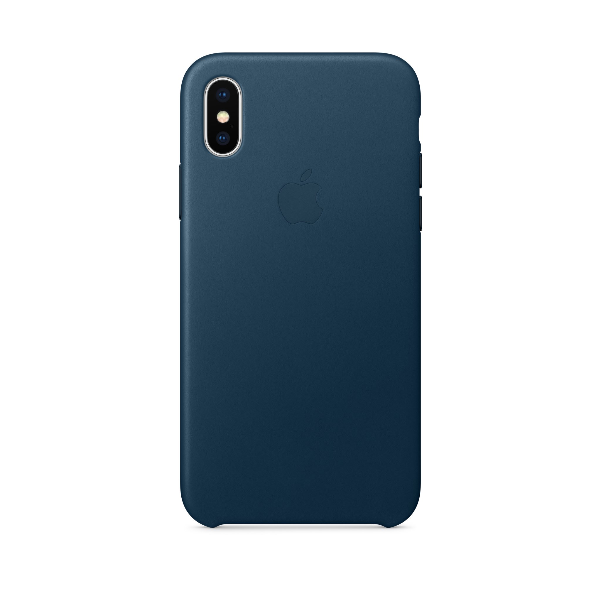 iPhone X Leather Case — Cosmos Blue