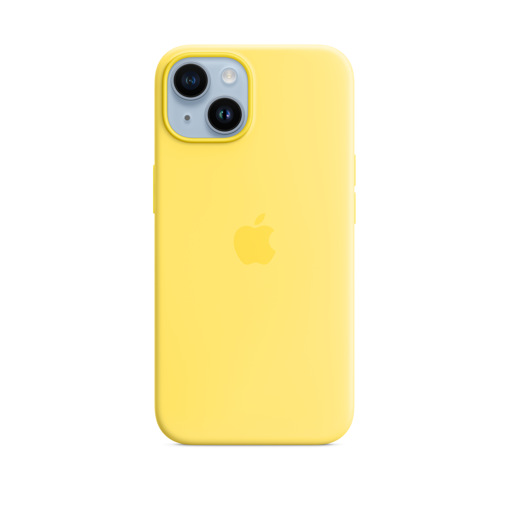 iPhone 14 Silicone Case with MagSafe — Canary Yellow