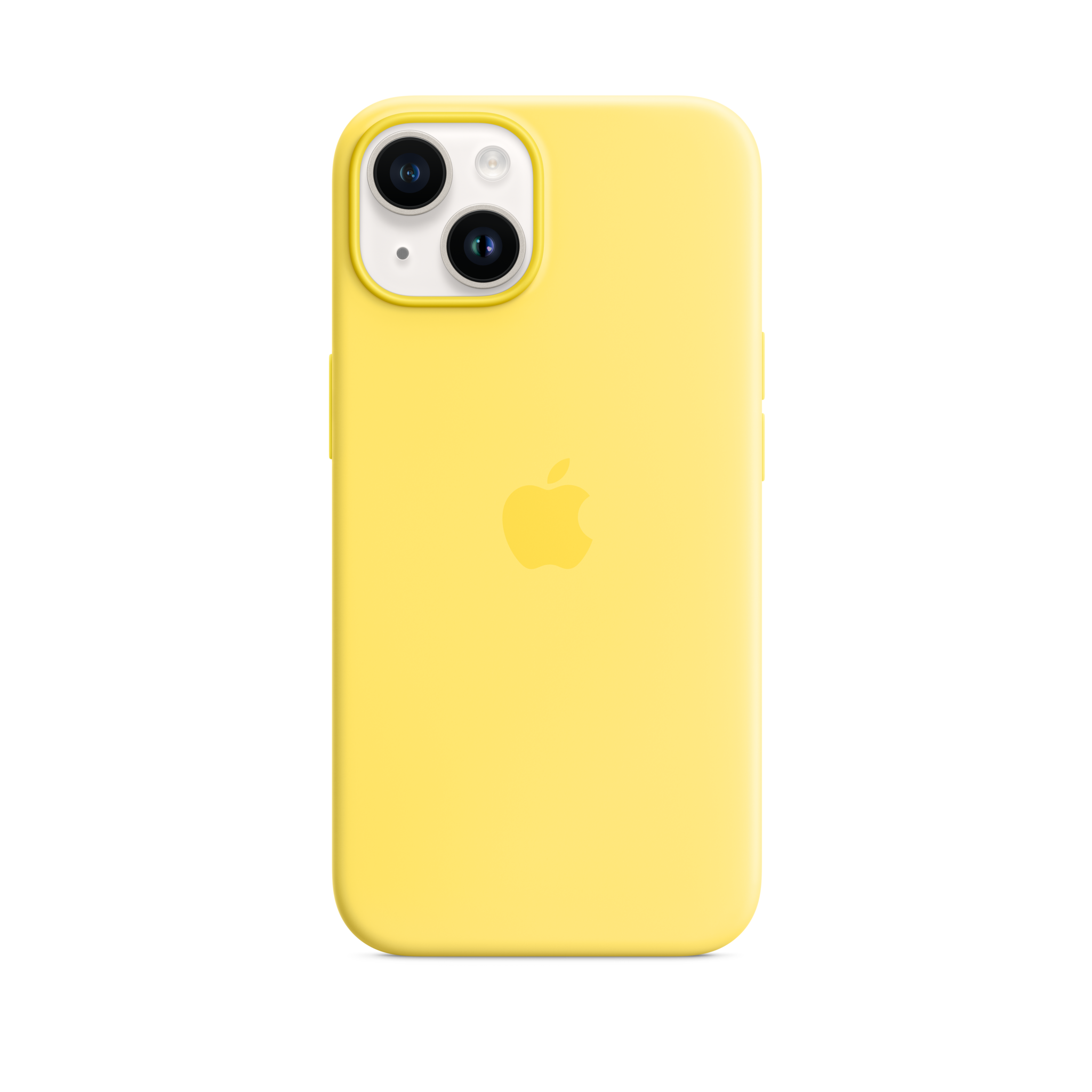 iPhone 14 Silicone Case with MagSafe — Canary Yellow