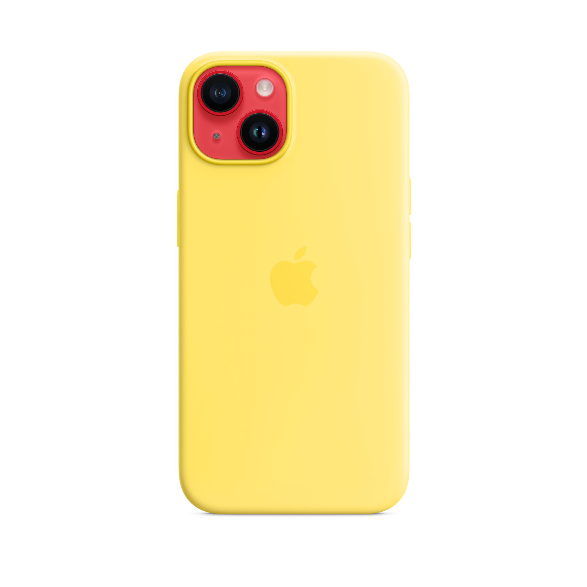 iPhone 14 Silicone Case with MagSafe — Canary Yellow