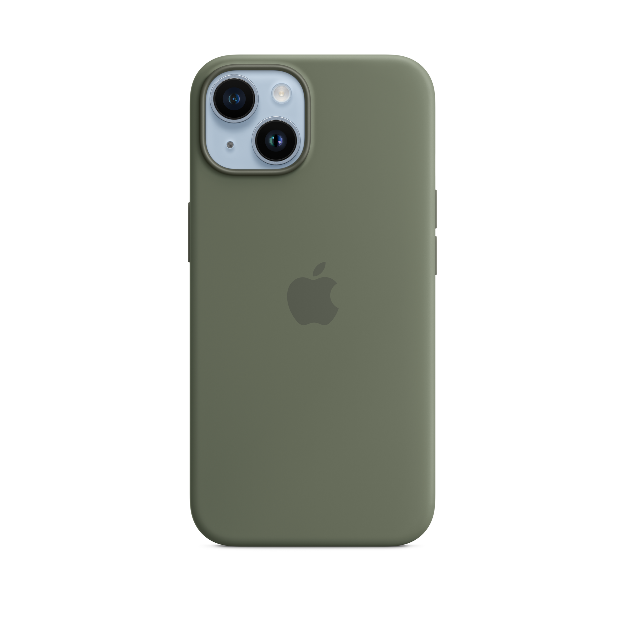 iPhone 14 Silicone Case with MagSafe — Olive