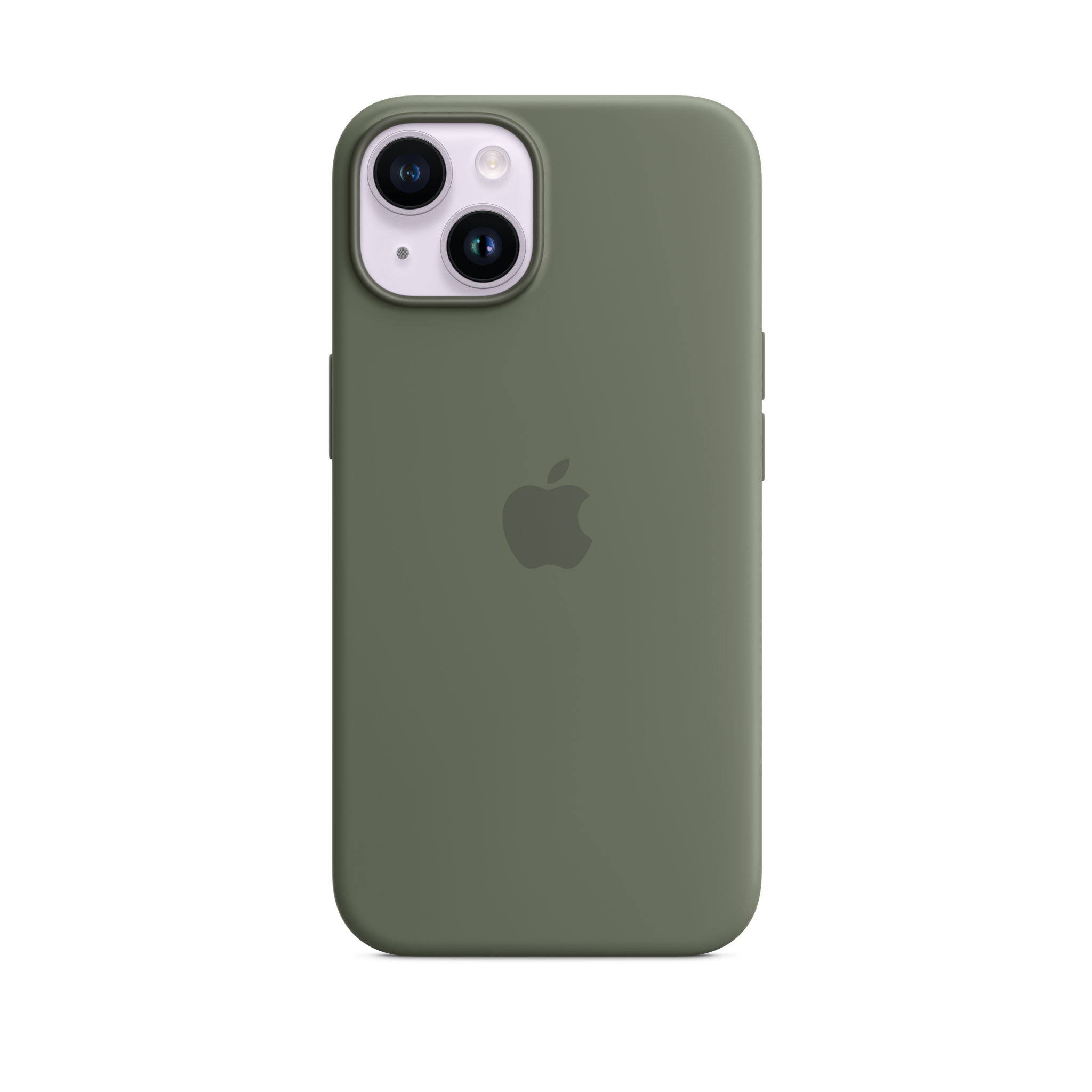 iPhone 14 Silicone Case with MagSafe — Olive