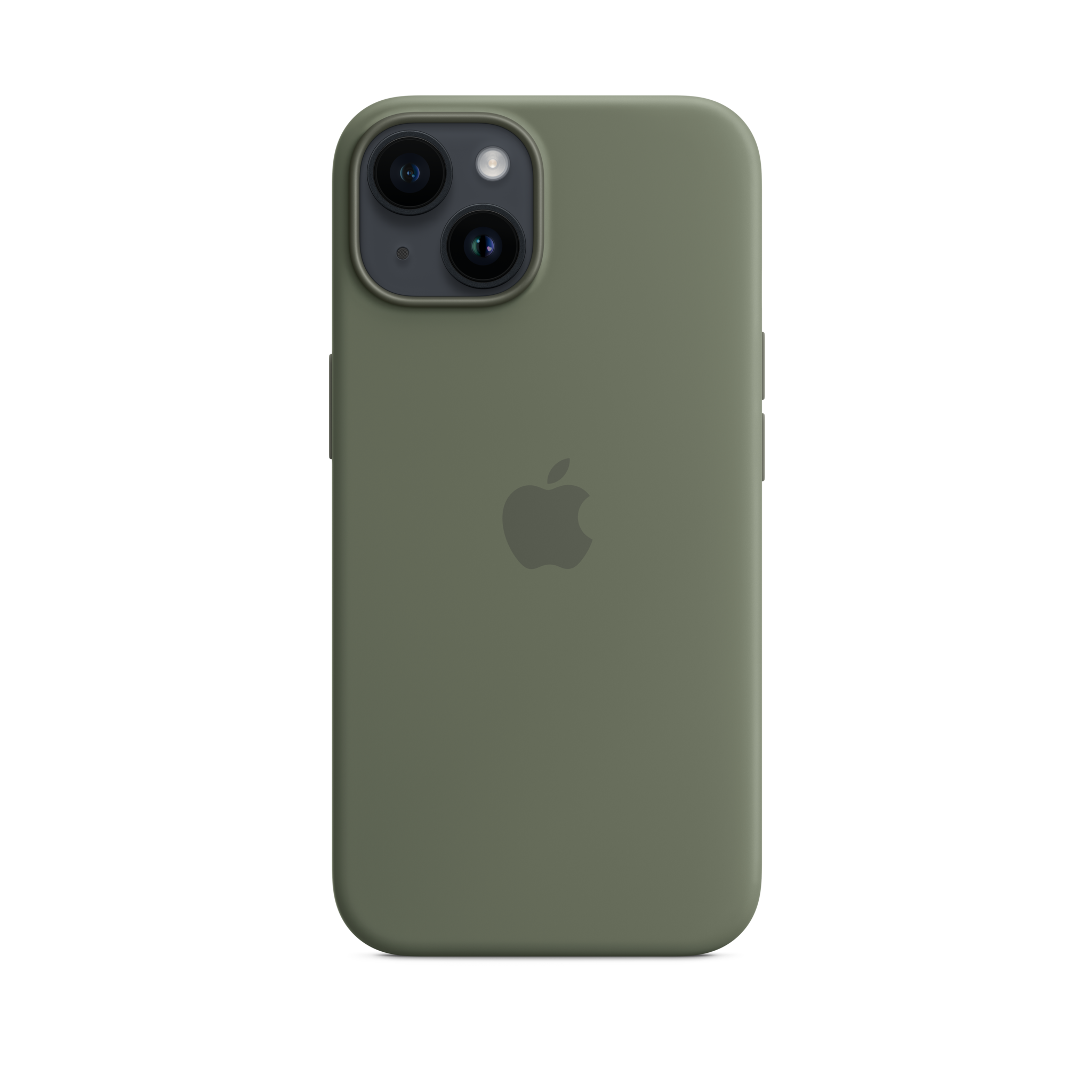 iPhone 14 Silicone Case with MagSafe — Olive