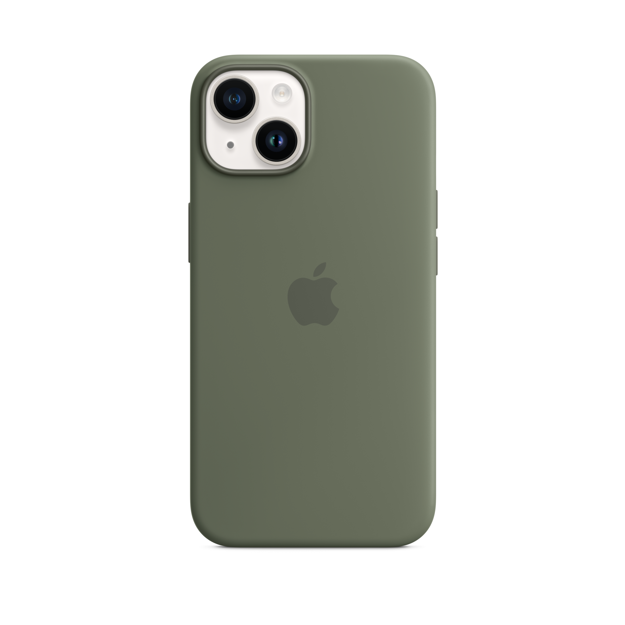 iPhone 14 Silicone Case with MagSafe — Olive