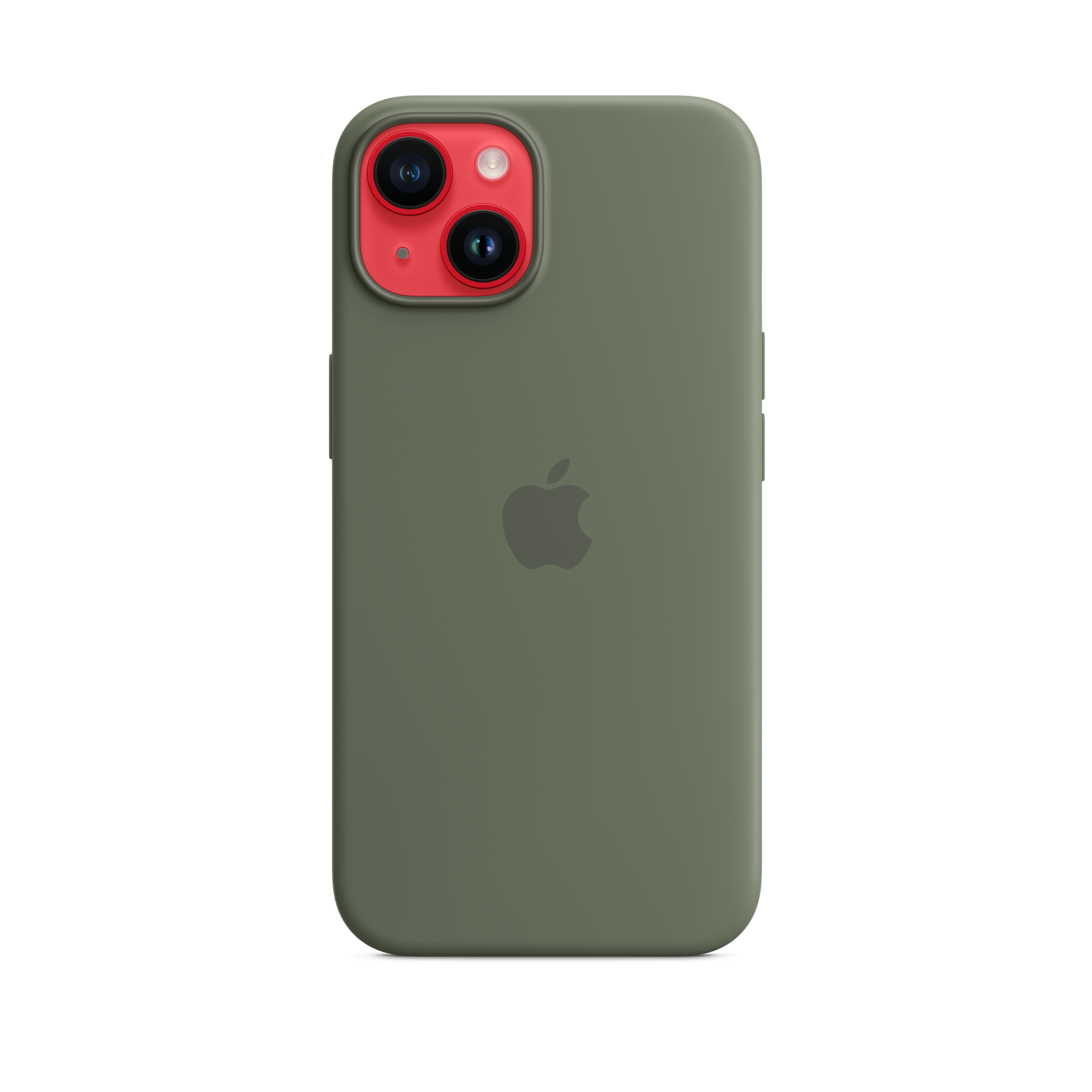 iPhone 14 Silicone Case with MagSafe — Olive
