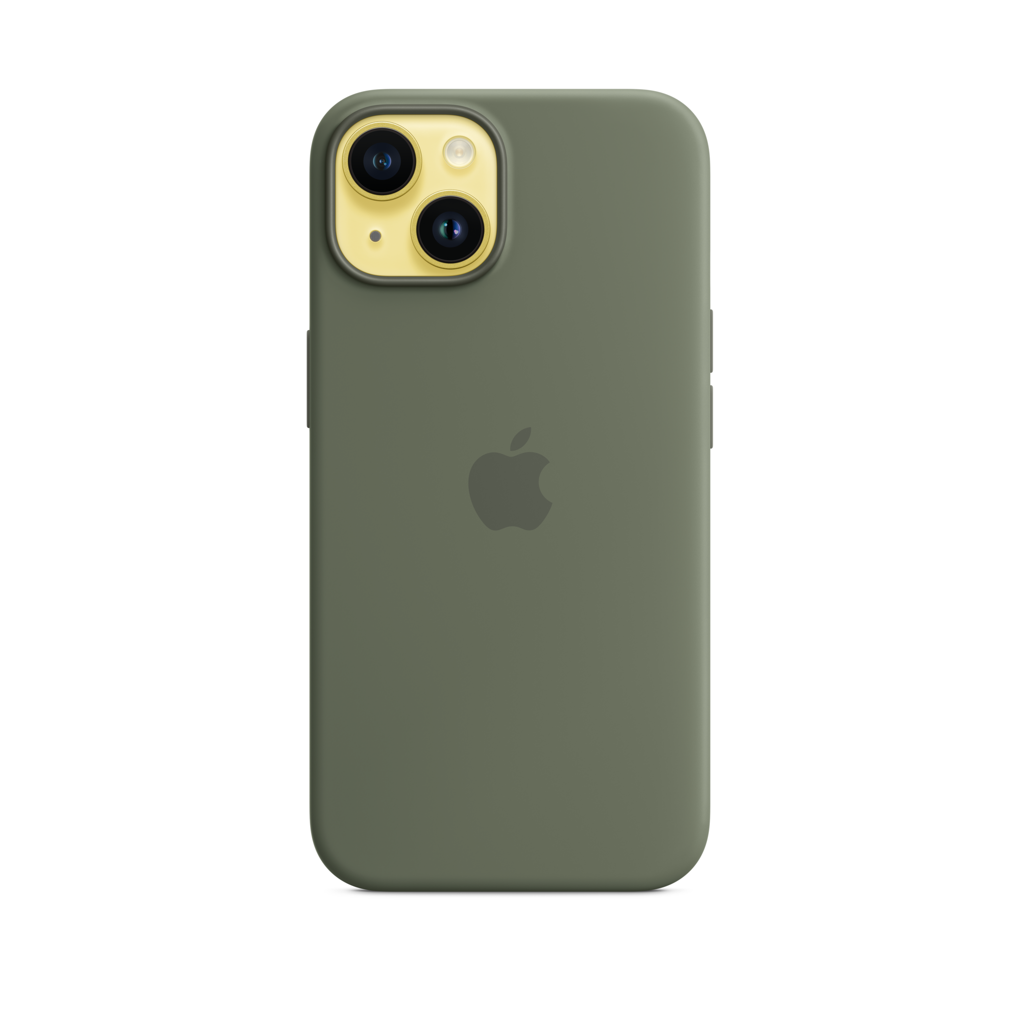 iPhone 14 Silicone Case with MagSafe — Olive