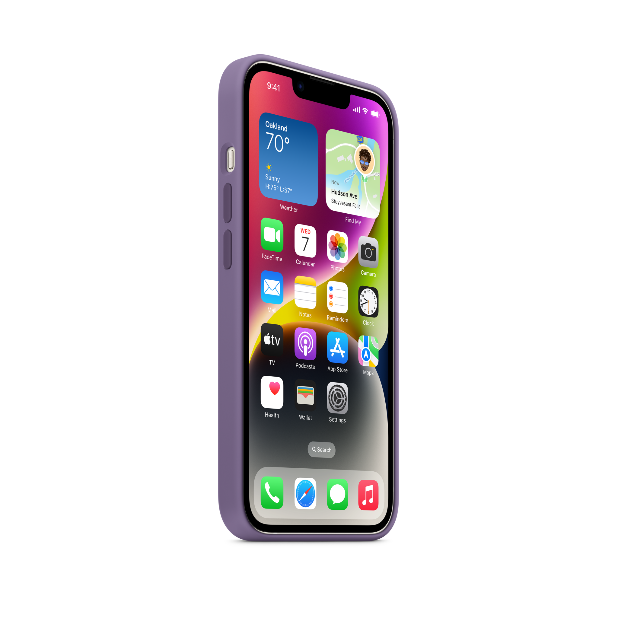 iPhone 14 Silicone Case with MagSafe — Iris