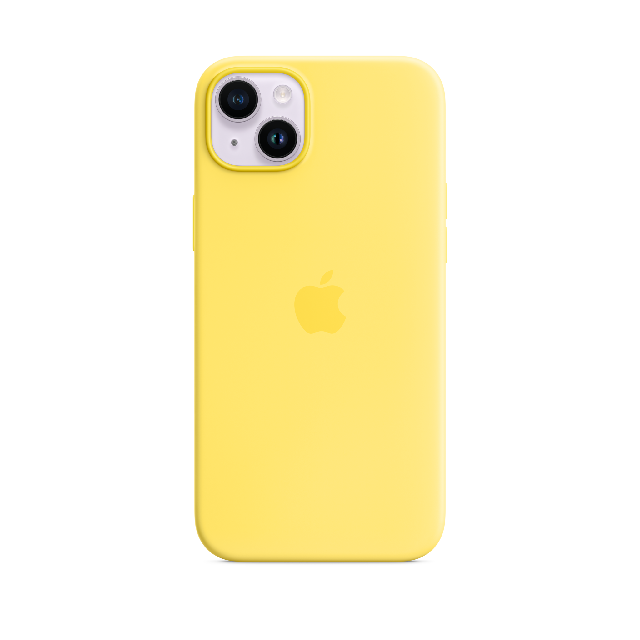 iPhone 14 Plus Silicone Case with MagSafe — Canary Yellow