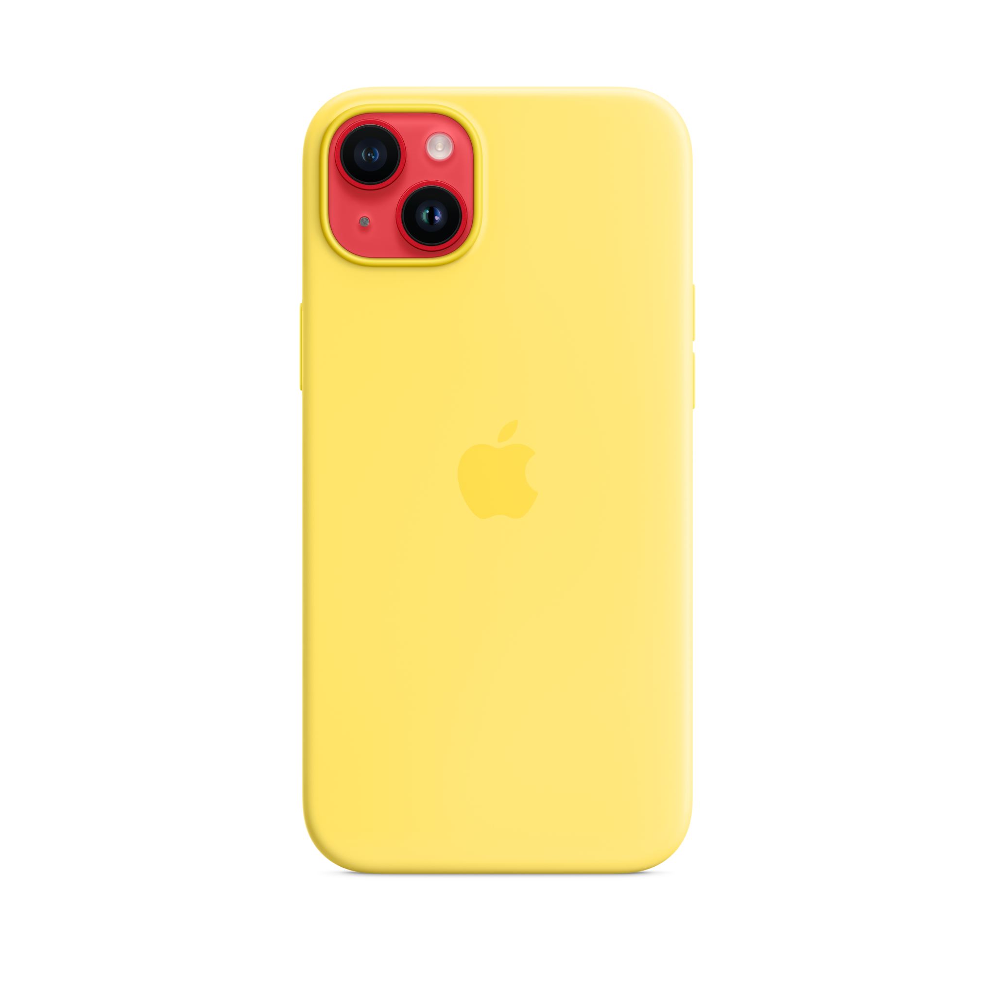 iPhone 14 Plus Silicone Case with MagSafe — Canary Yellow