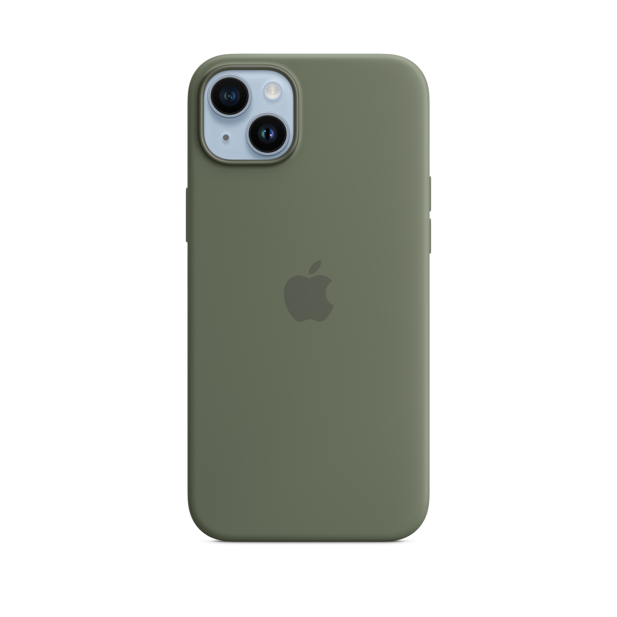 iPhone 14 Plus Silicone Case with MagSafe — Olive