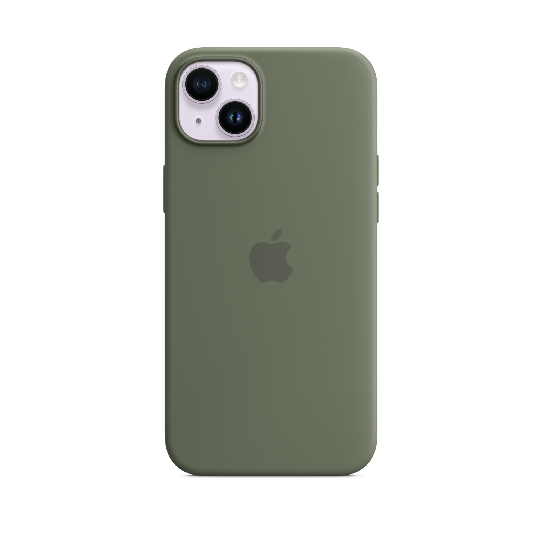 iPhone 14 Plus Silicone Case with MagSafe — Olive