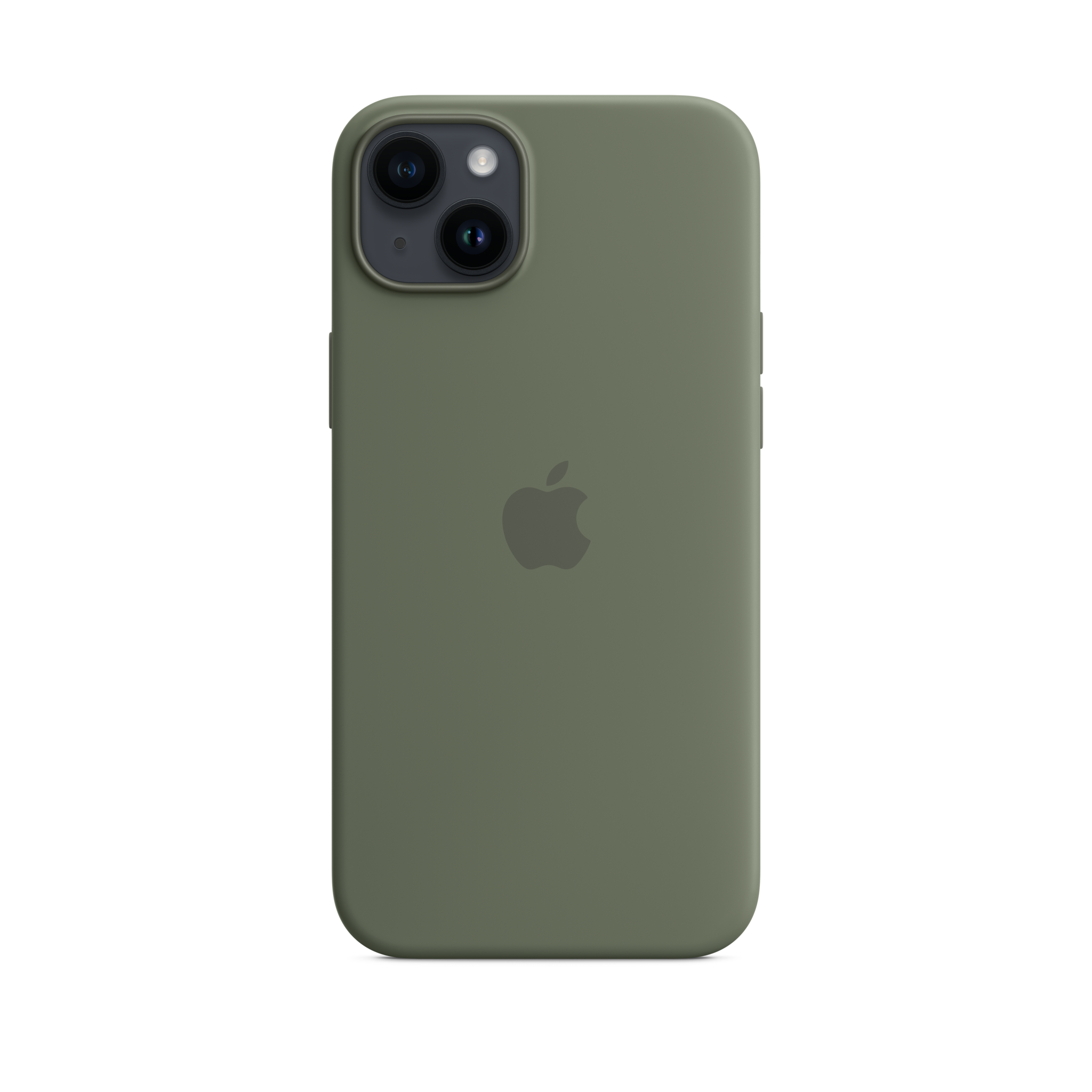 iPhone 14 Plus Silicone Case with MagSafe — Olive