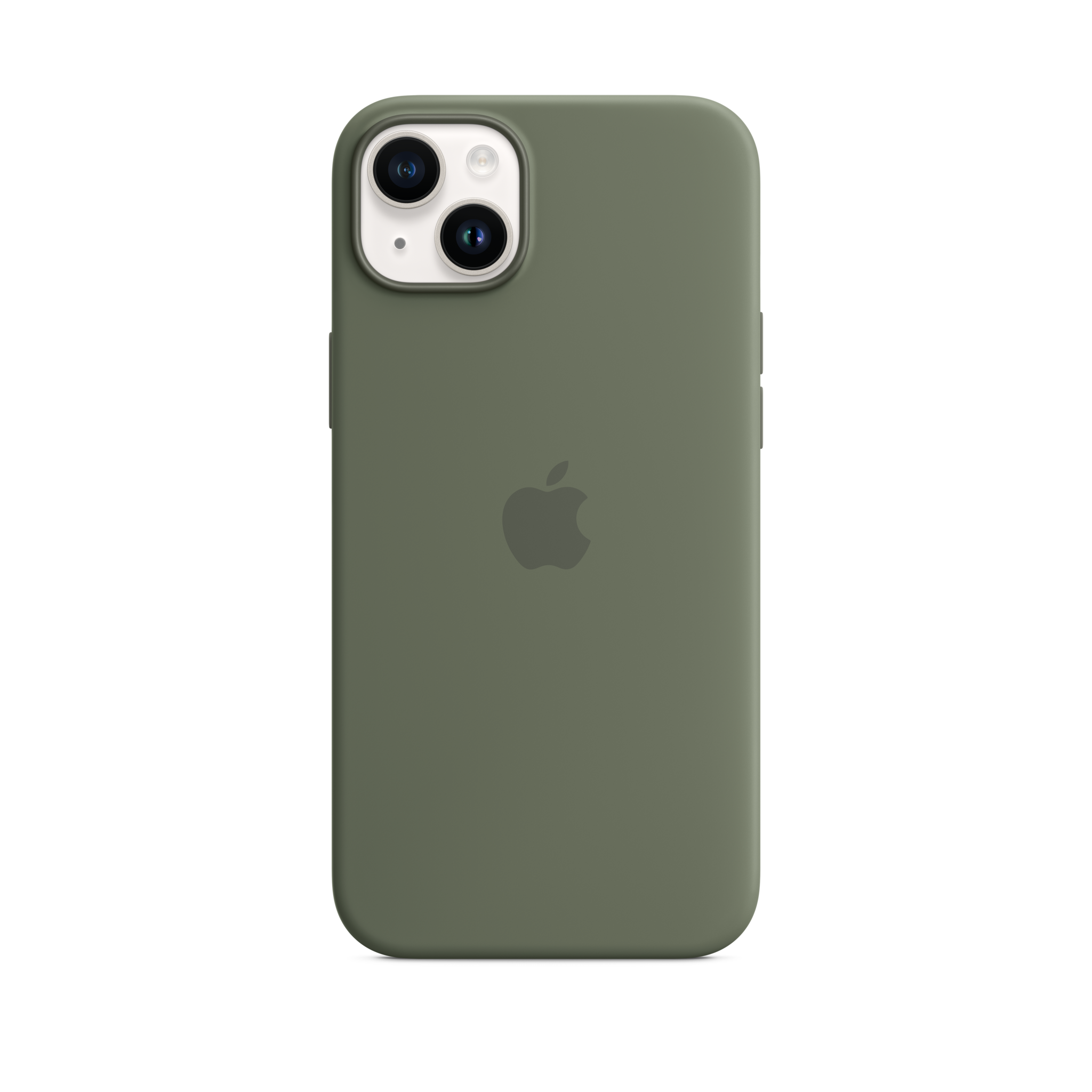iPhone 14 Plus Silicone Case with MagSafe — Olive
