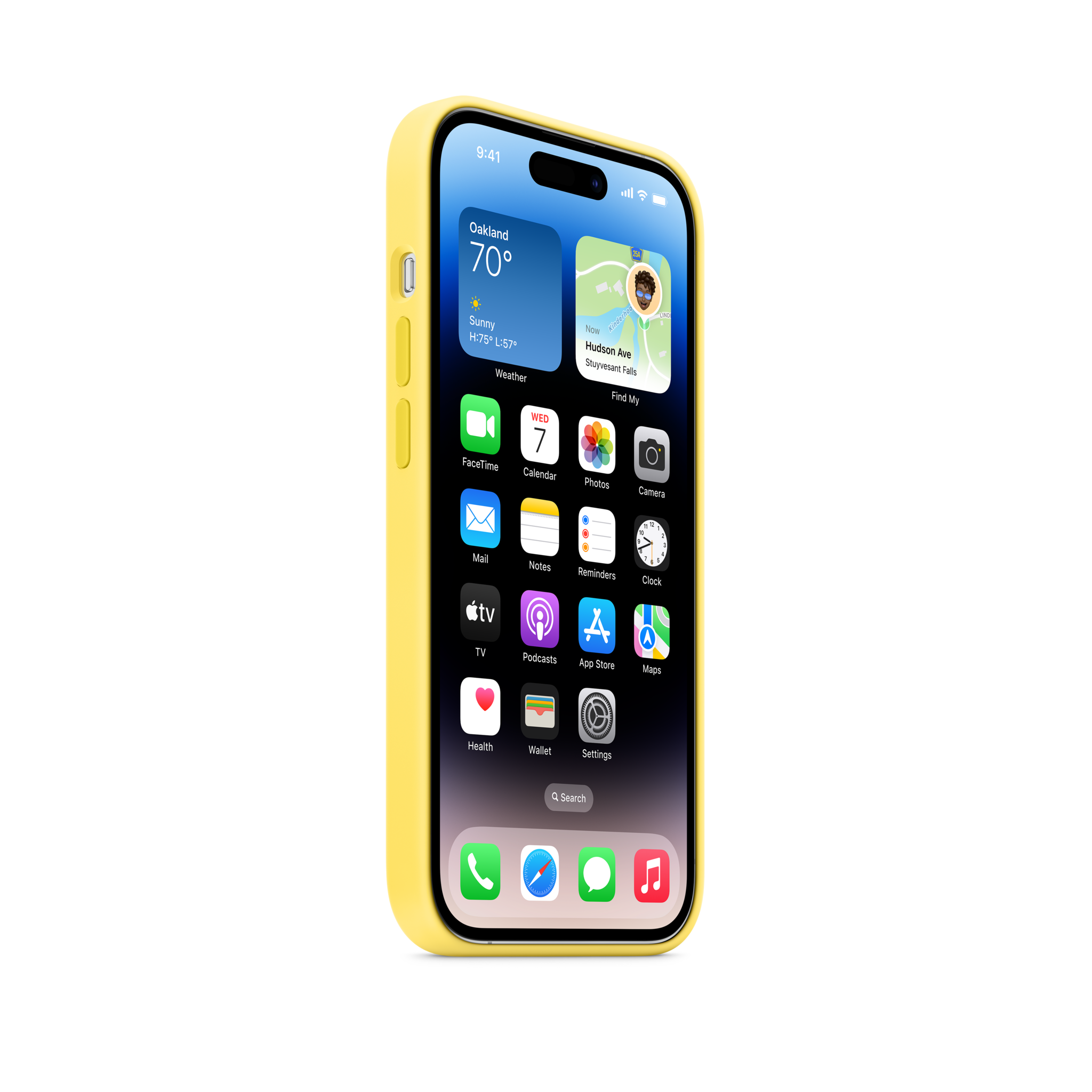 iPhone 14 Pro Silicone Case with MagSafe — Canary Yellow