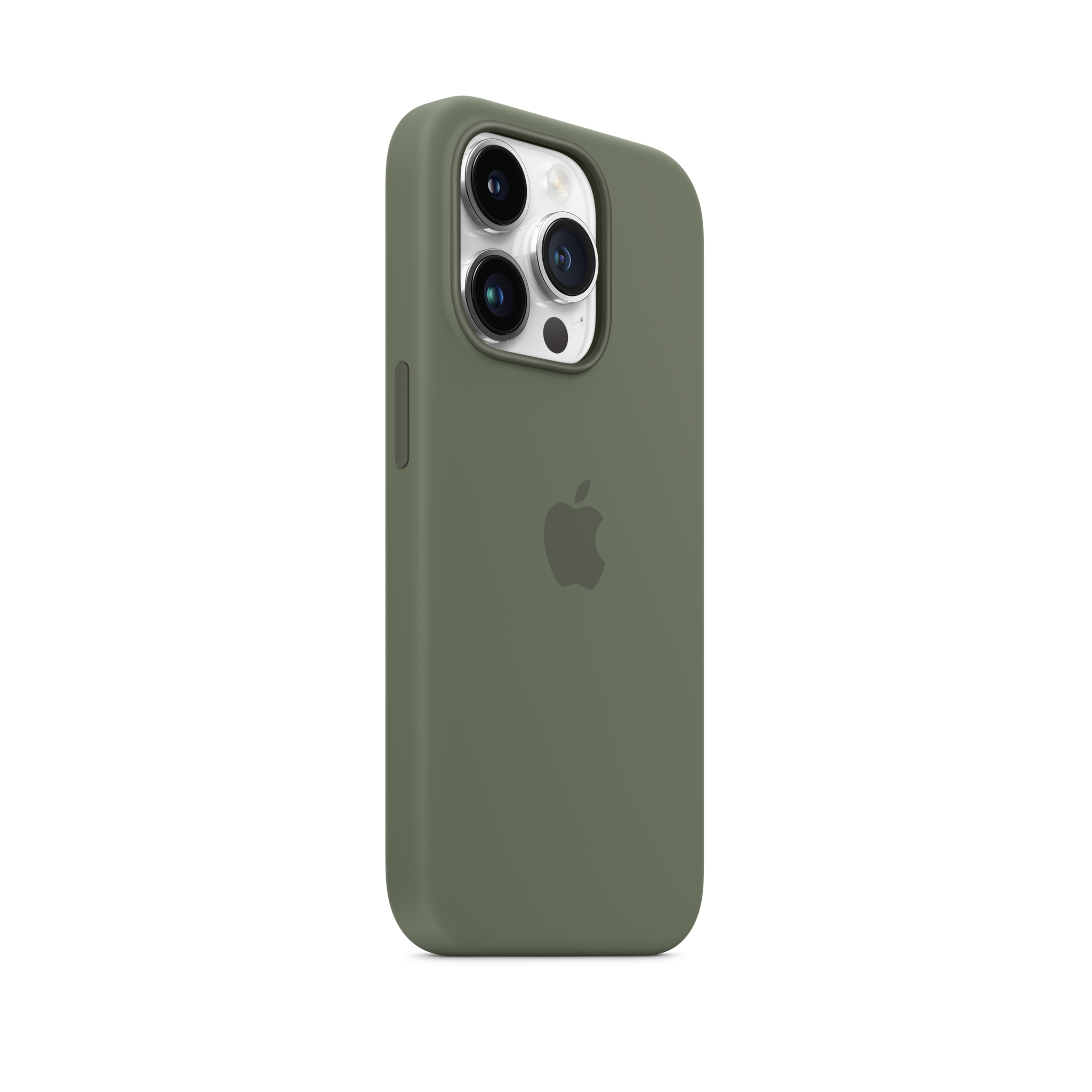 iPhone 14 Pro Silicone Case with MagSafe — Olive