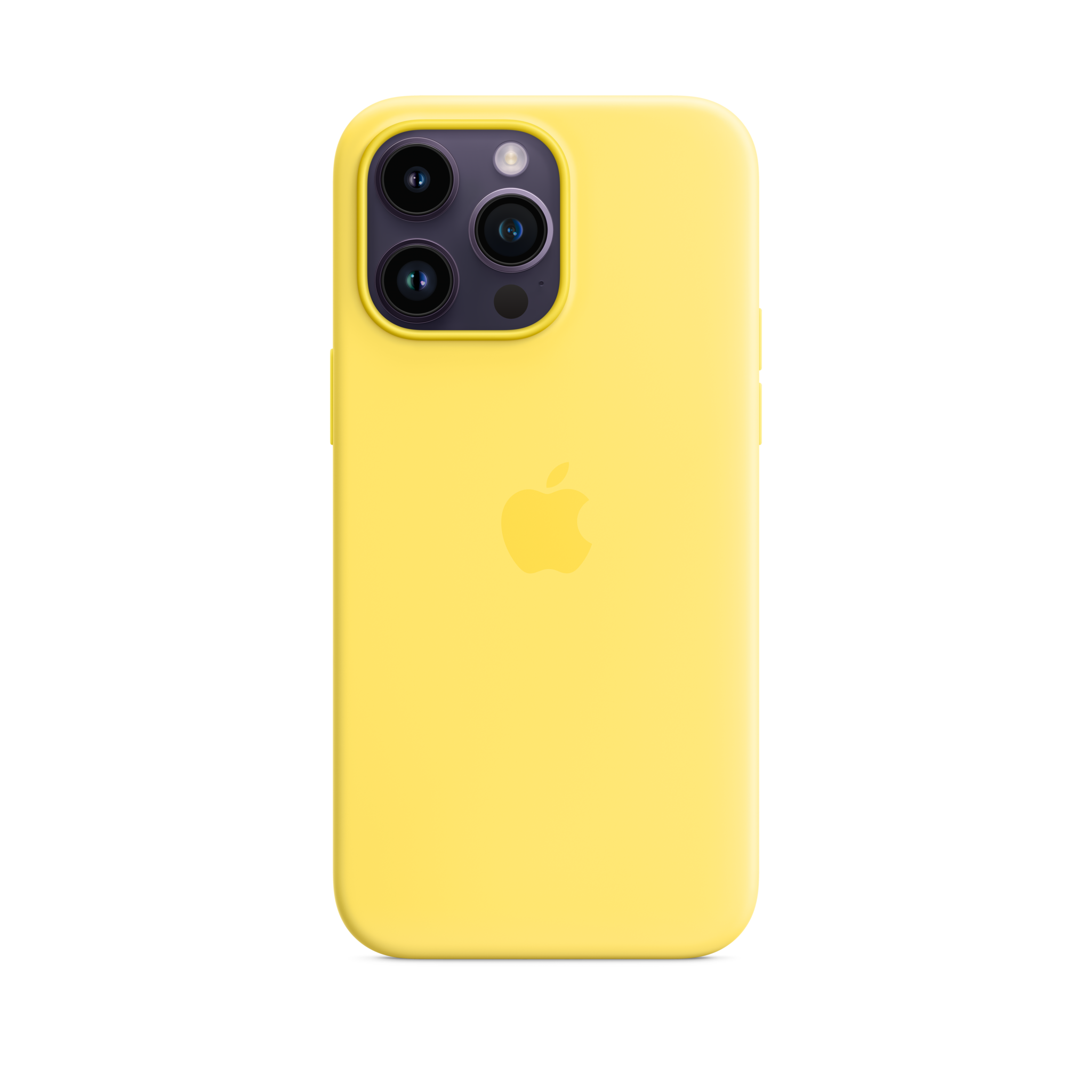 iPhone 14 Pro Max Silicone Case with MagSafe — Canary Yellow