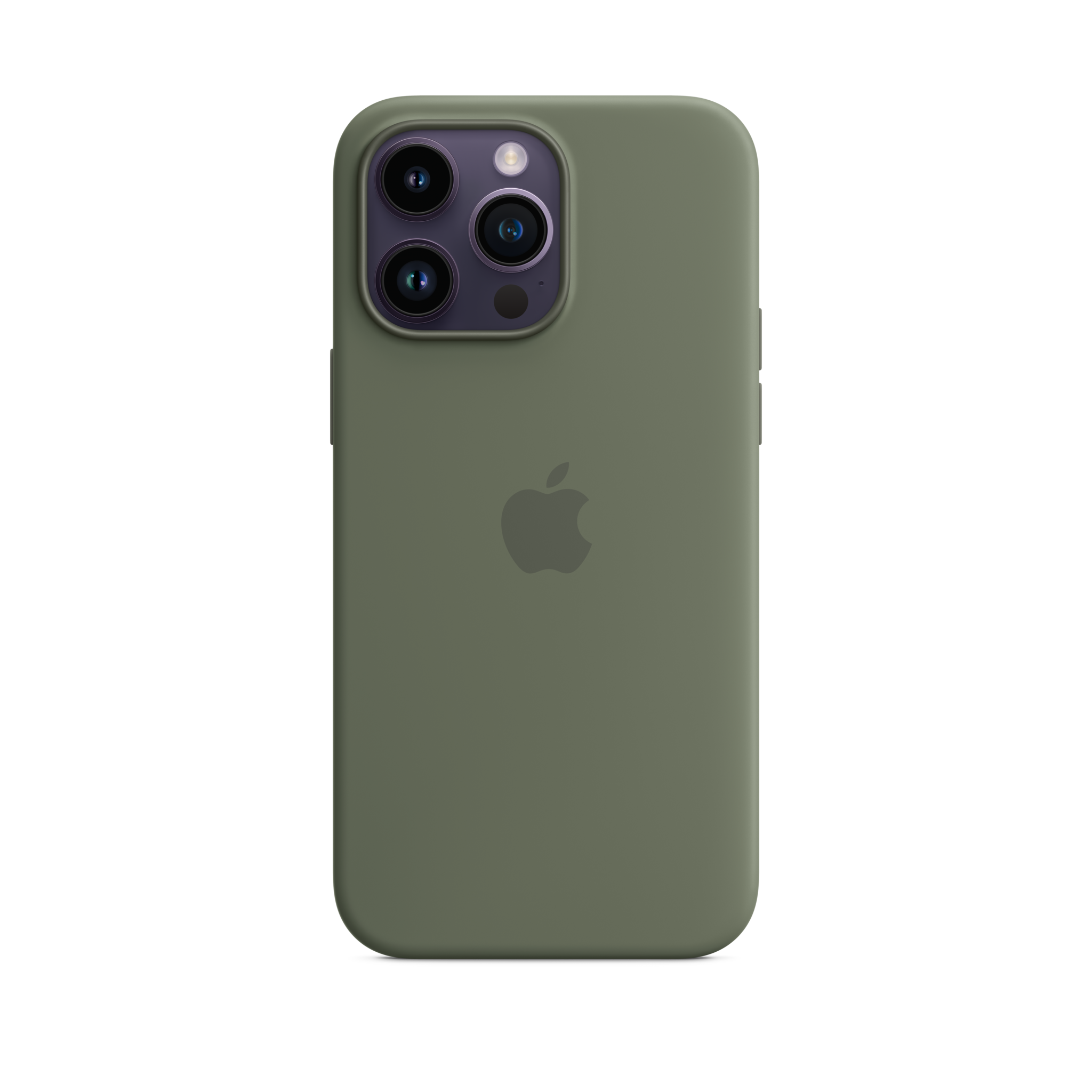iPhone 14 Pro Max Silicone Case with MagSafe — Olive