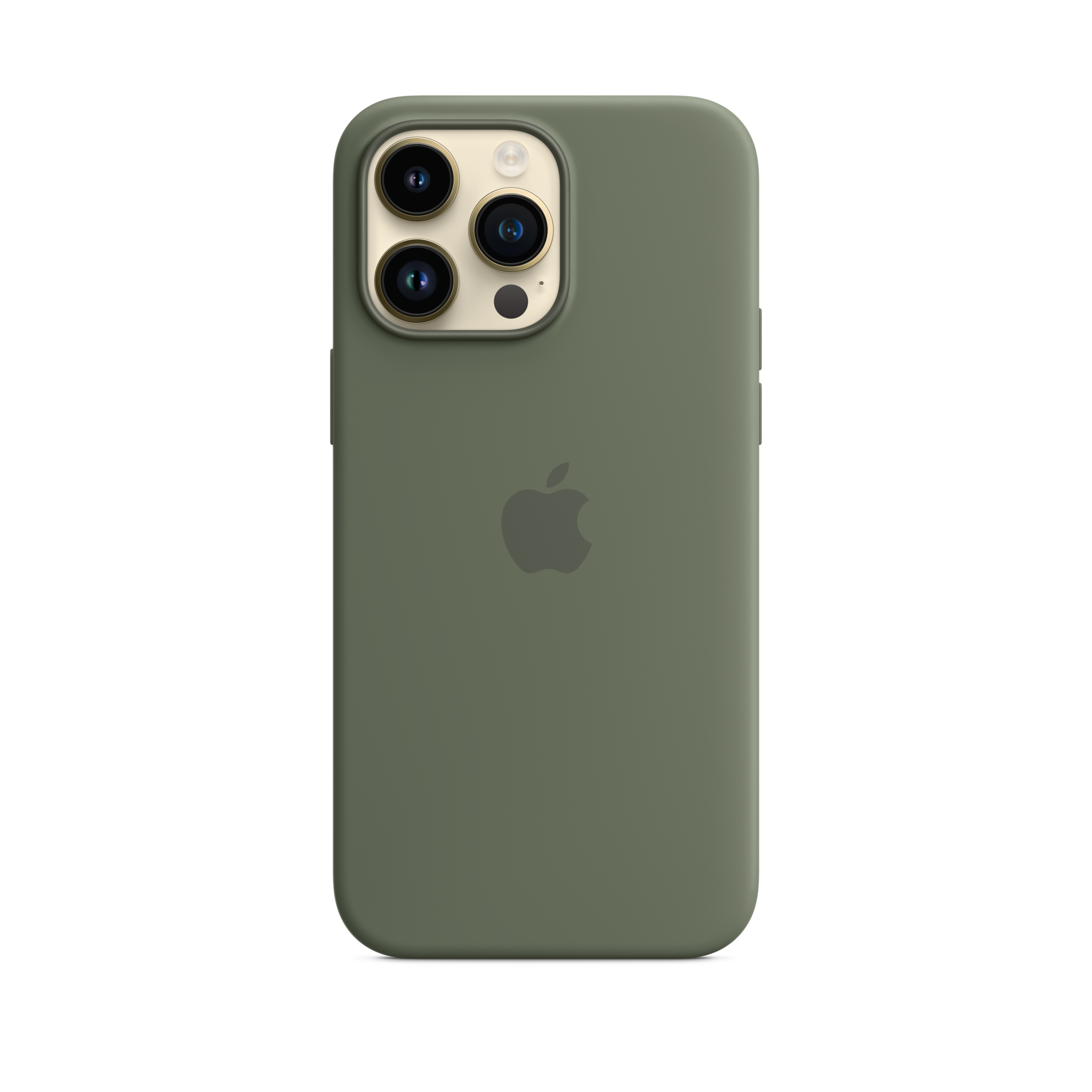 iPhone 14 Pro Max Silicone Case with MagSafe — Olive