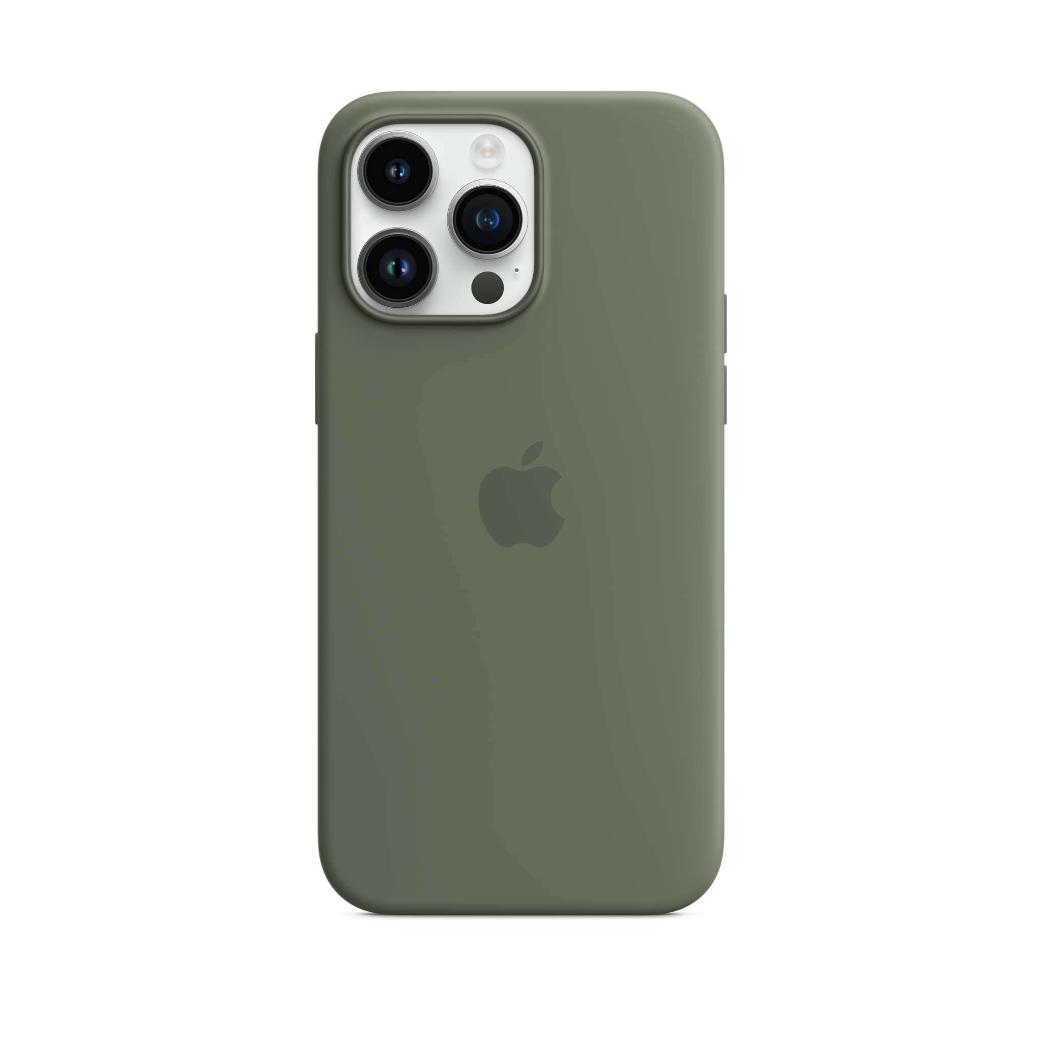 iPhone 14 Pro Max Silicone Case with MagSafe — Olive