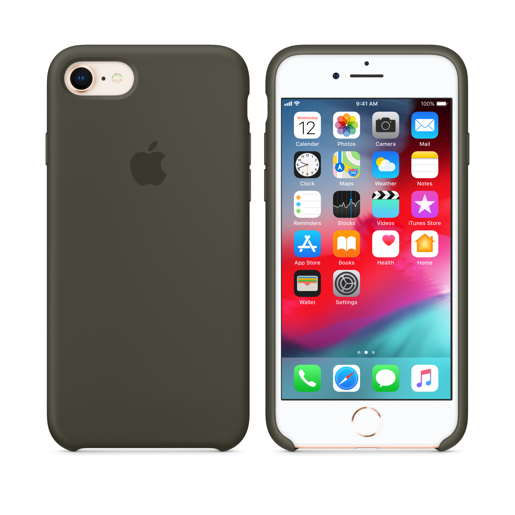 iPhone 8 / 7 Silicone Case — Dark Olive