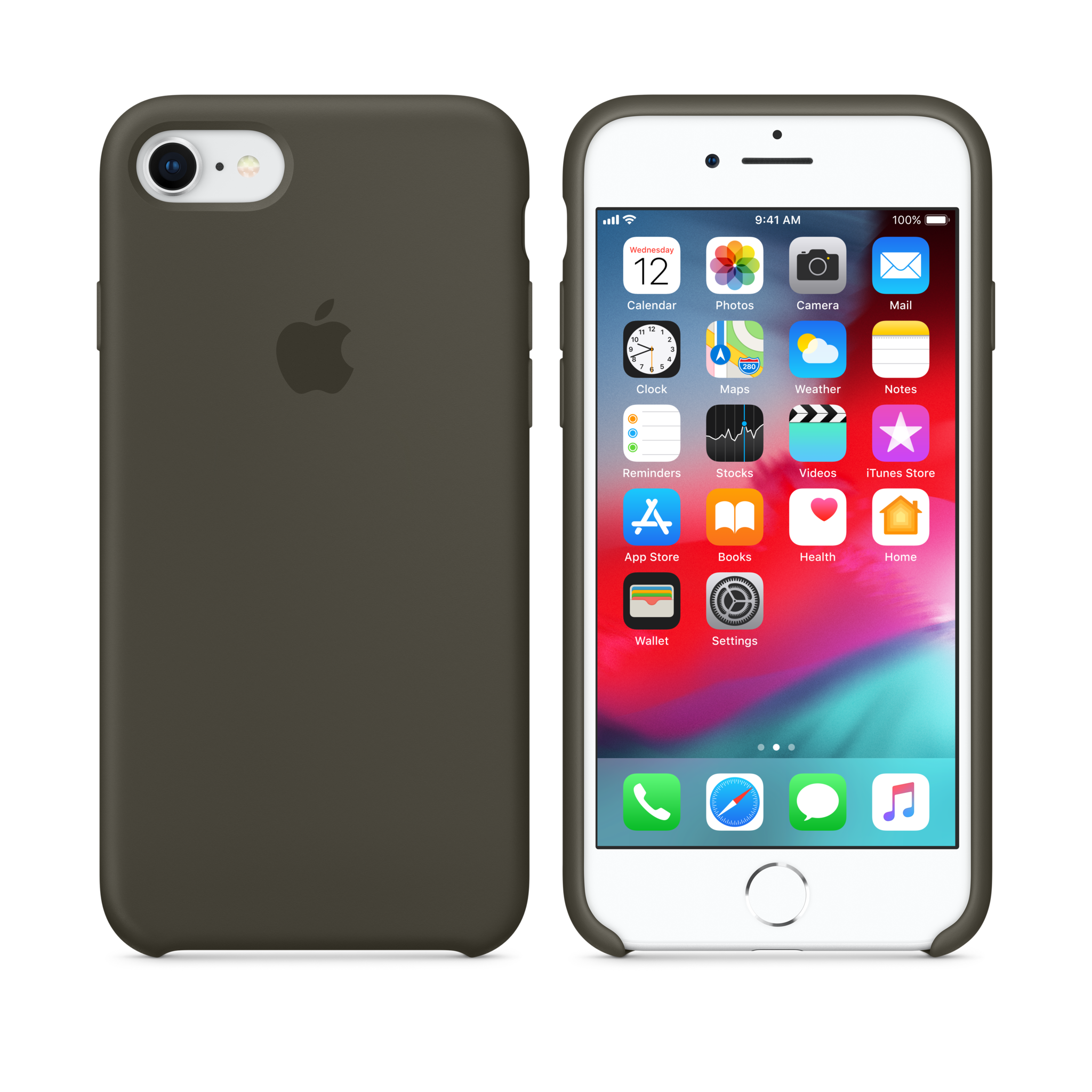 iPhone 8 / 7 Silicone Case — Dark Olive