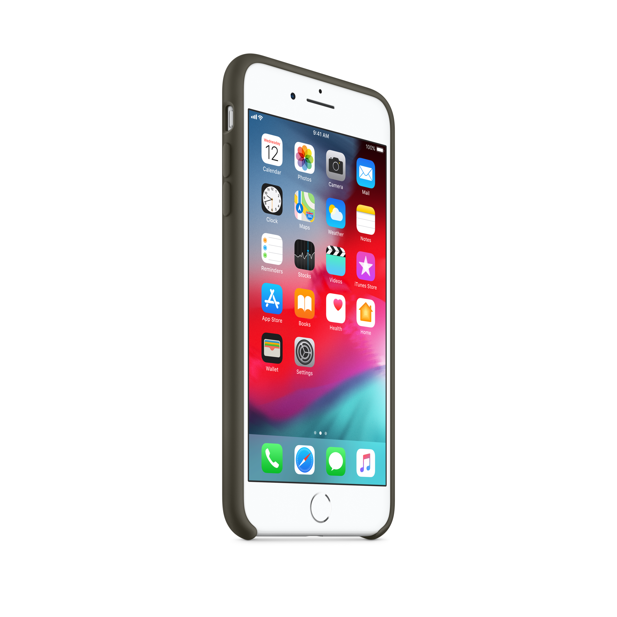 iPhone 8 Plus / 7 Plus Silicone Case — Dark Olive