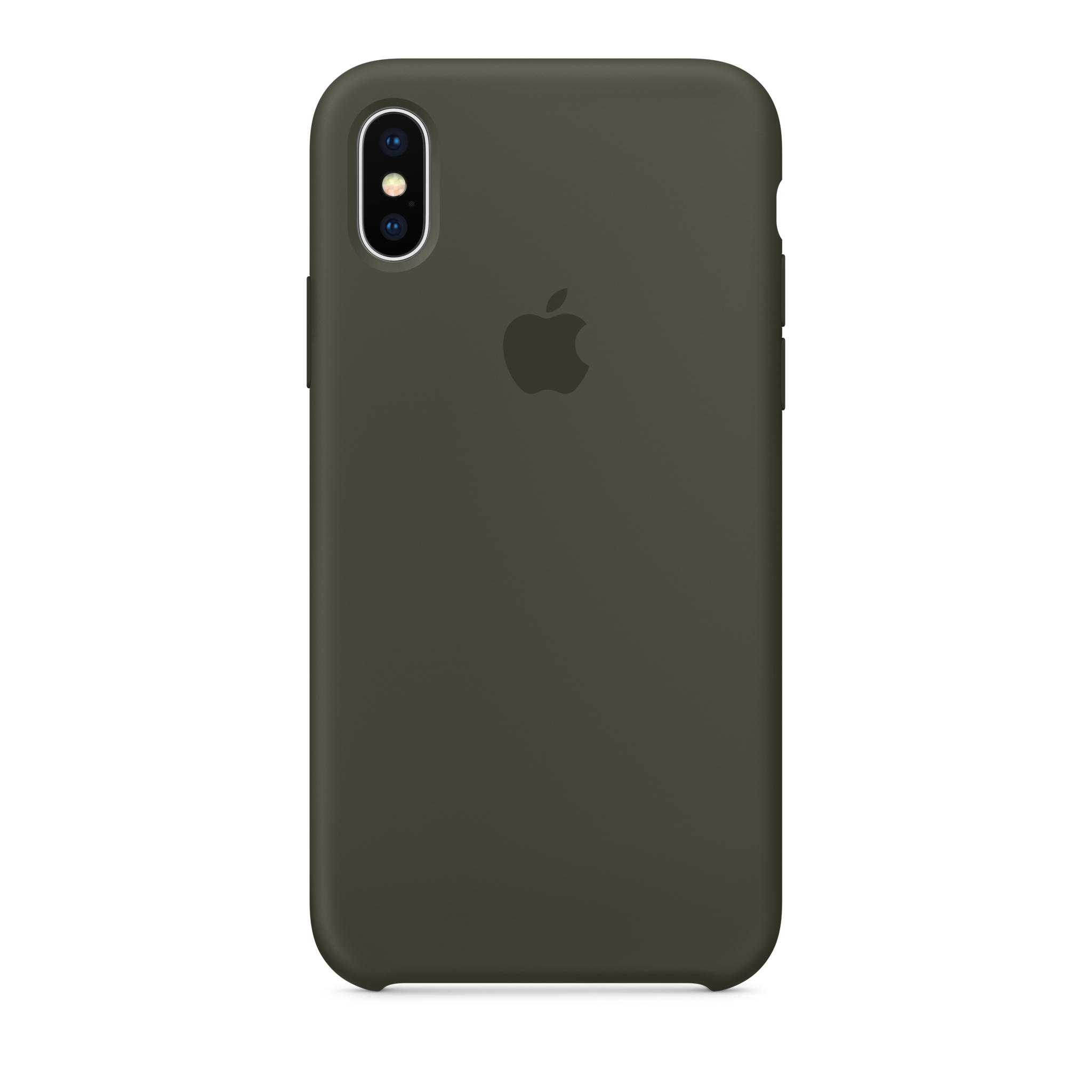 iPhone X Silicone Case — Dark Olive