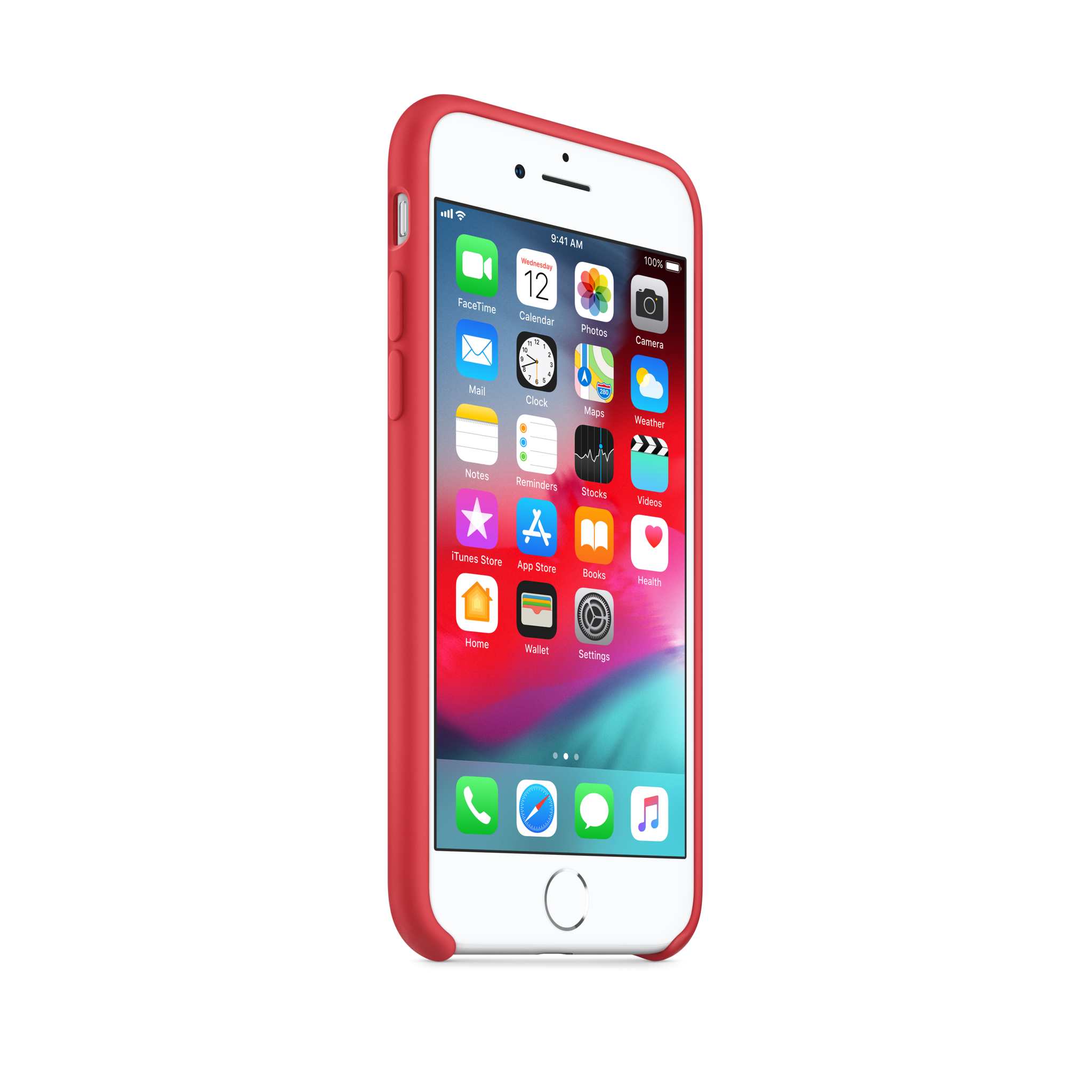 iPhone 8 / 7 Silicone Case — Red Raspberry
