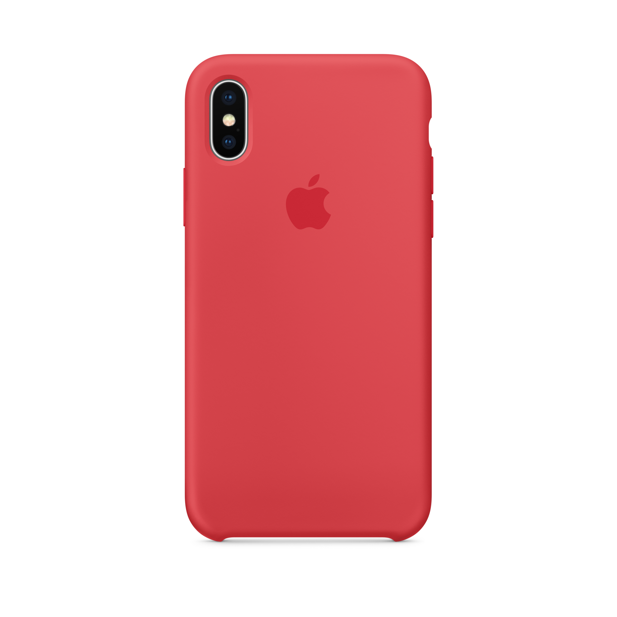 iPhone X Silicone Case — Red Raspberry
