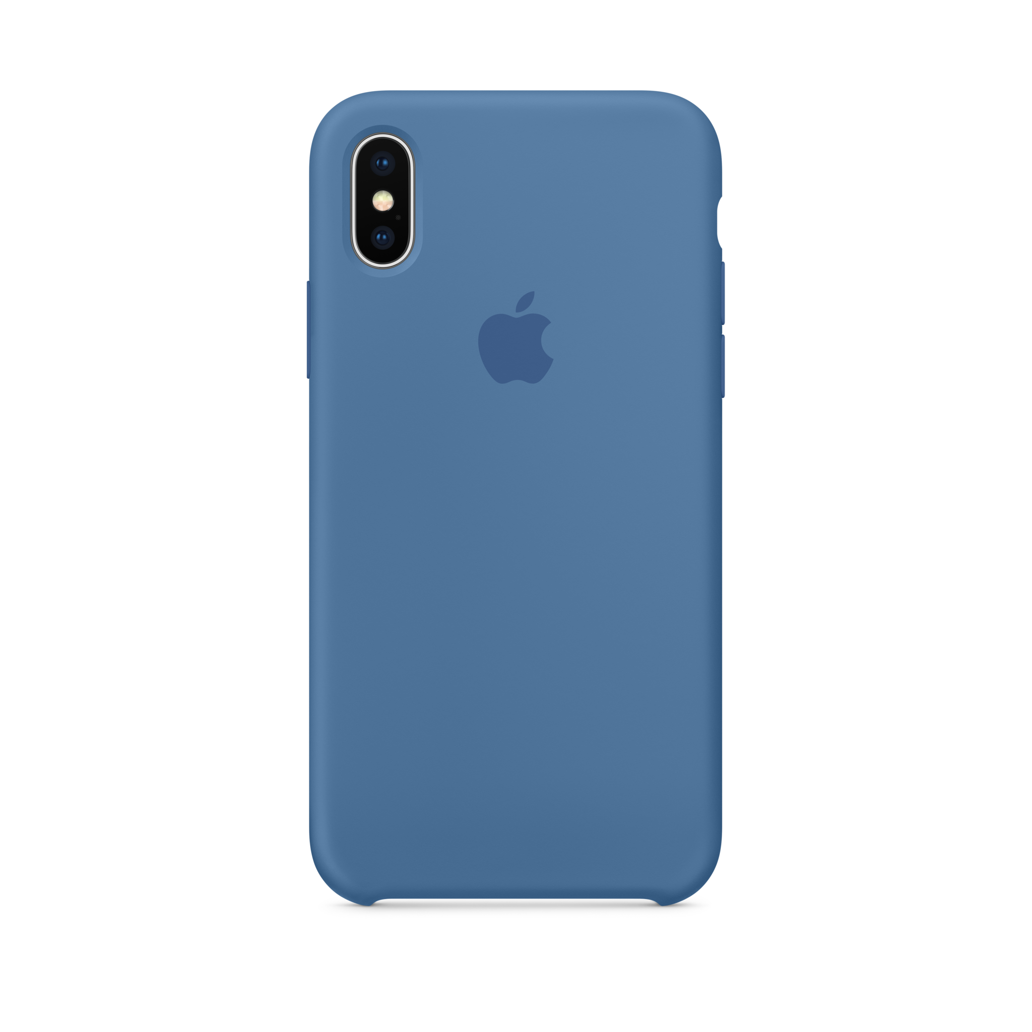 iPhone X Silicone Case — Denim Blue