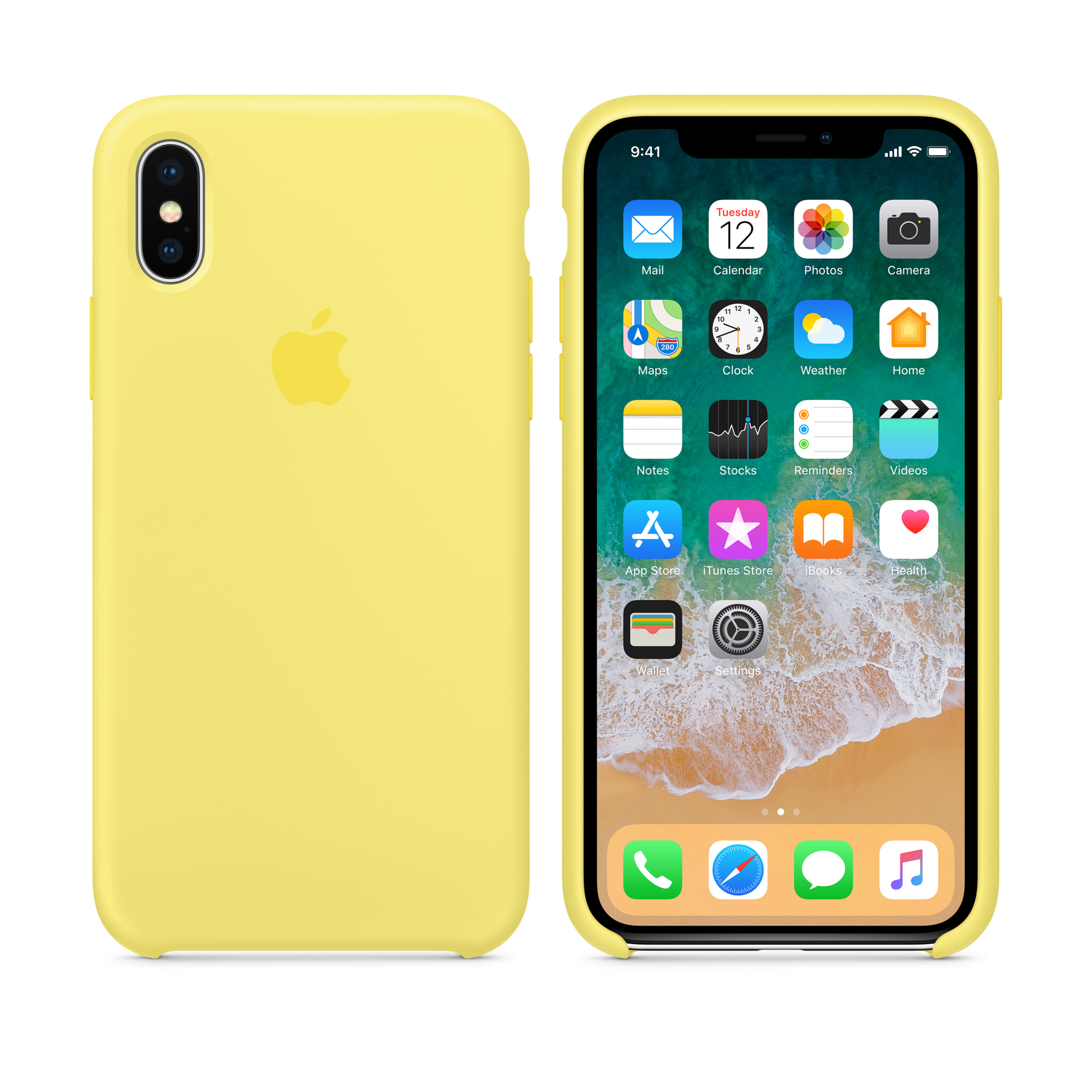 iPhone X Silicone Case — Lemonade
