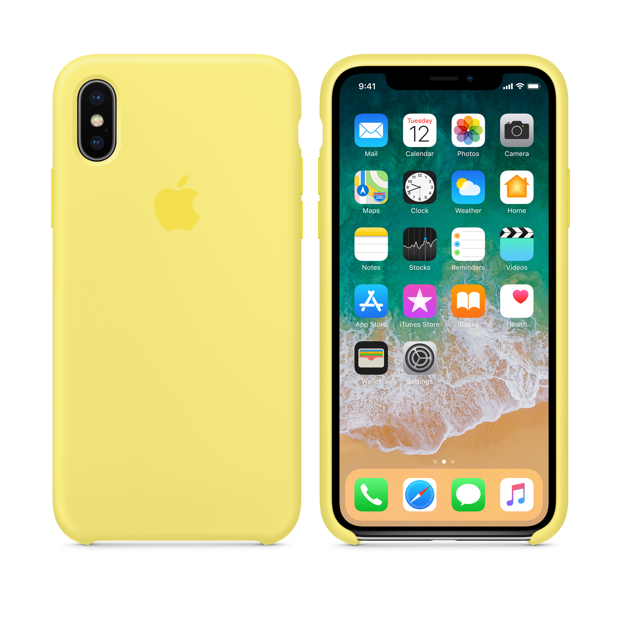 iPhone X Silicone Case — Lemonade
