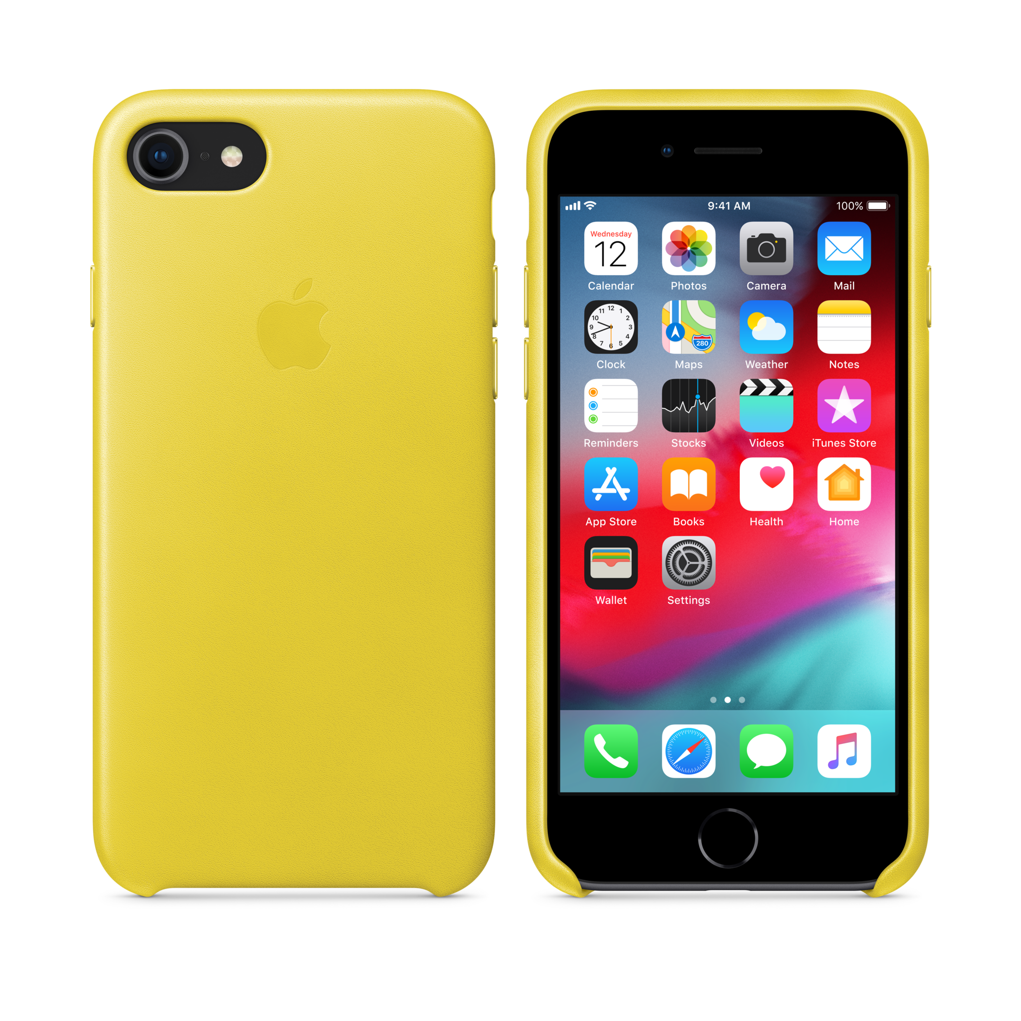 iPhone 8 / 7 Leather Case — Spring Yellow